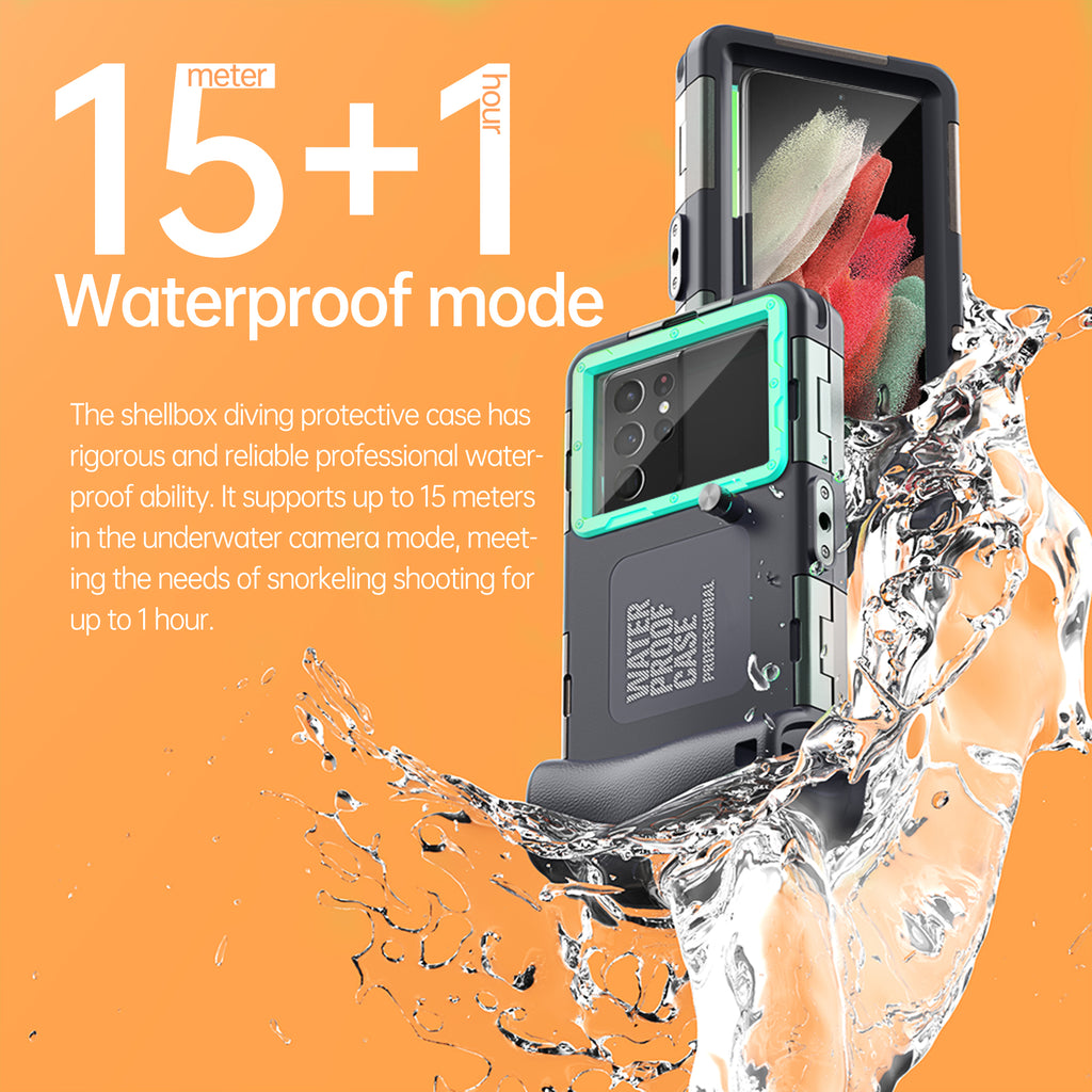 Samsung Galaxy S25 Edge Case Waterproof Diving 50ft Brick Stand V2.0