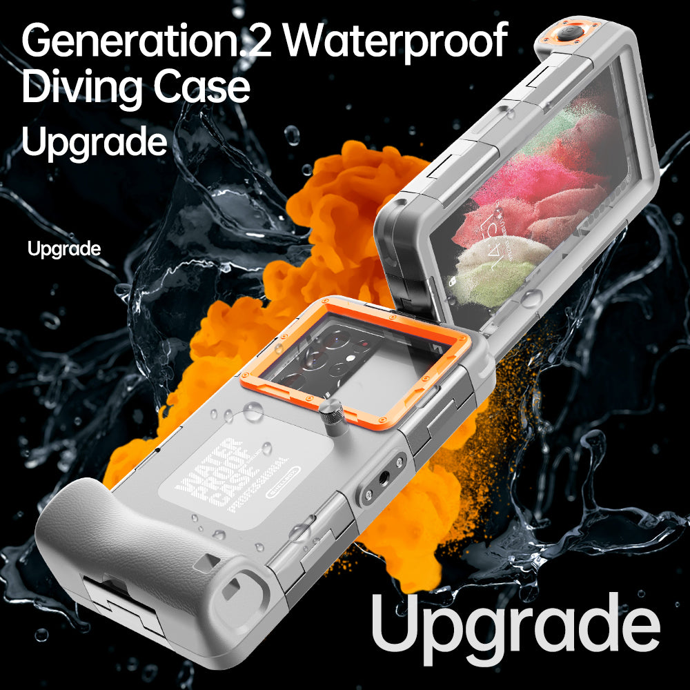 Samsung Galaxy A14 Case Waterproof Diving 50ft Brick Stand V2.0