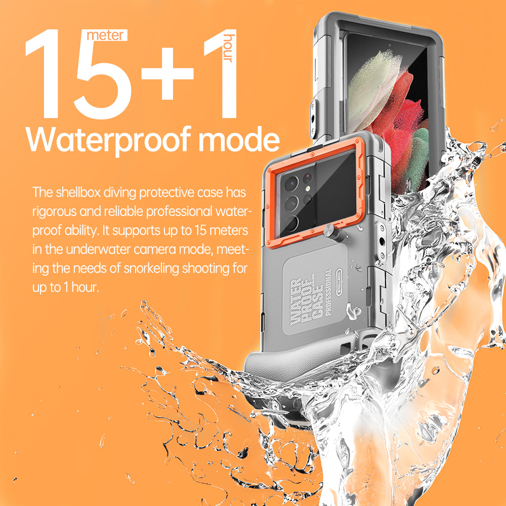 Samsung Galaxy A14 Case Waterproof Diving 50ft Brick Stand V2.0