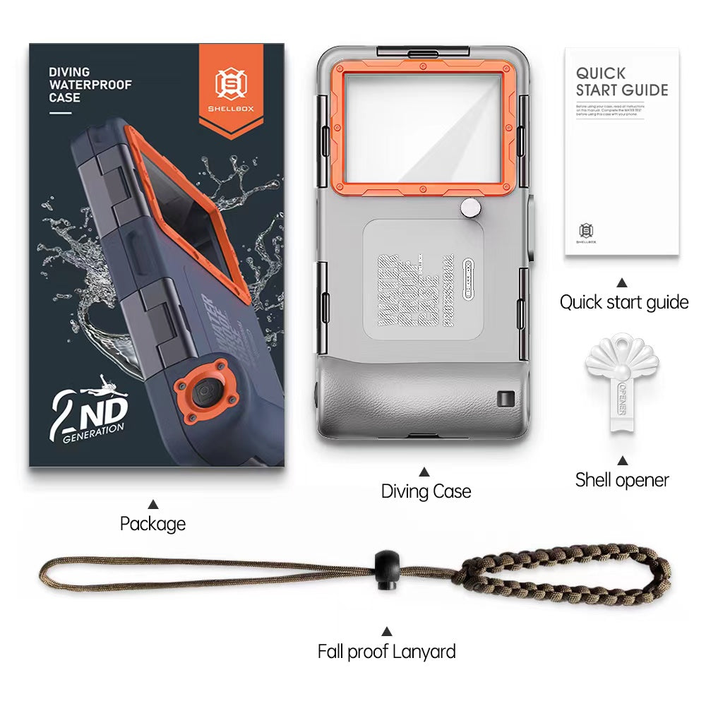 Samsung Galaxy A14 Case Waterproof Diving 50ft Brick Stand V2.0