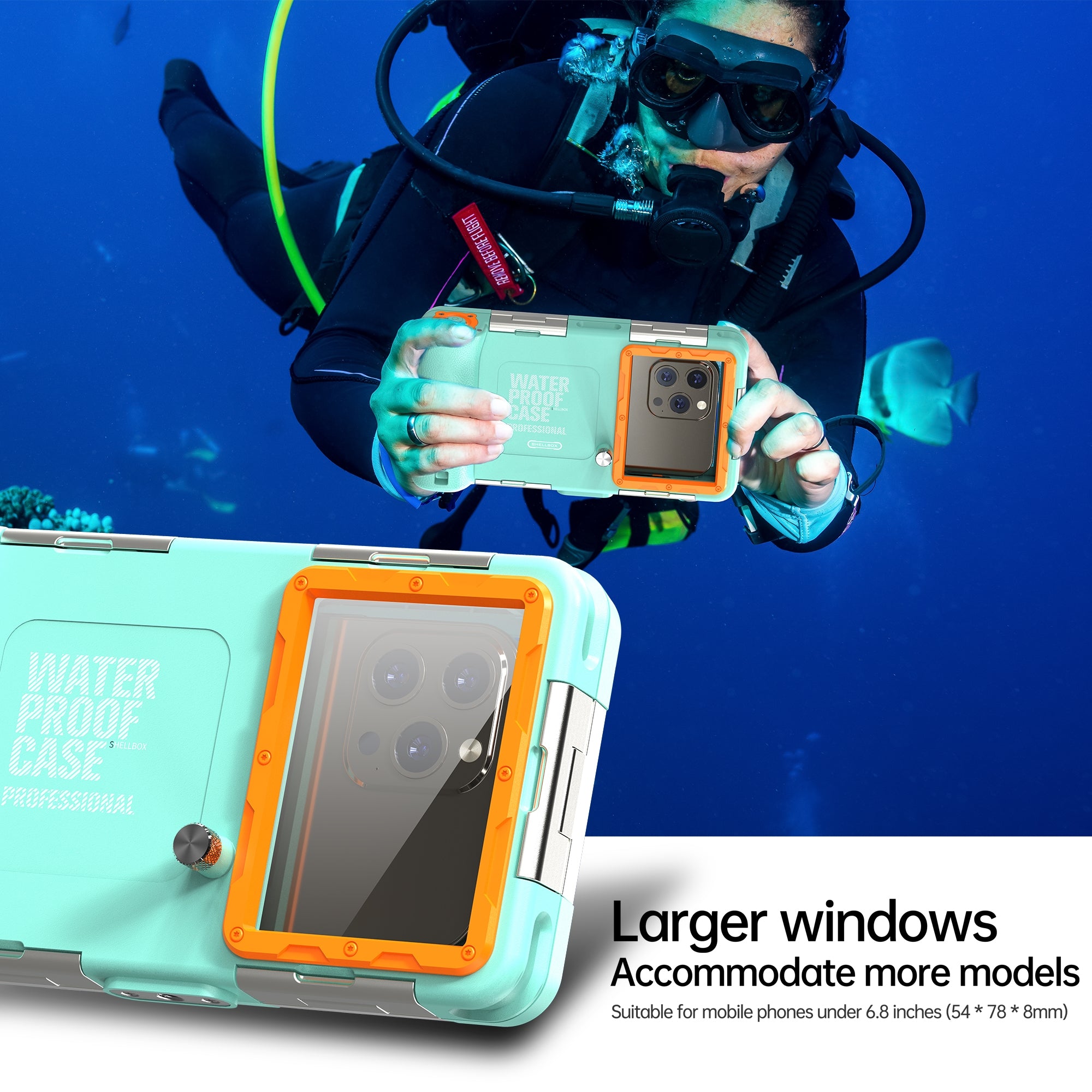 Samsung Galaxy S21 Plus Case Waterproof Diving 50ft Brick Stand V2.0