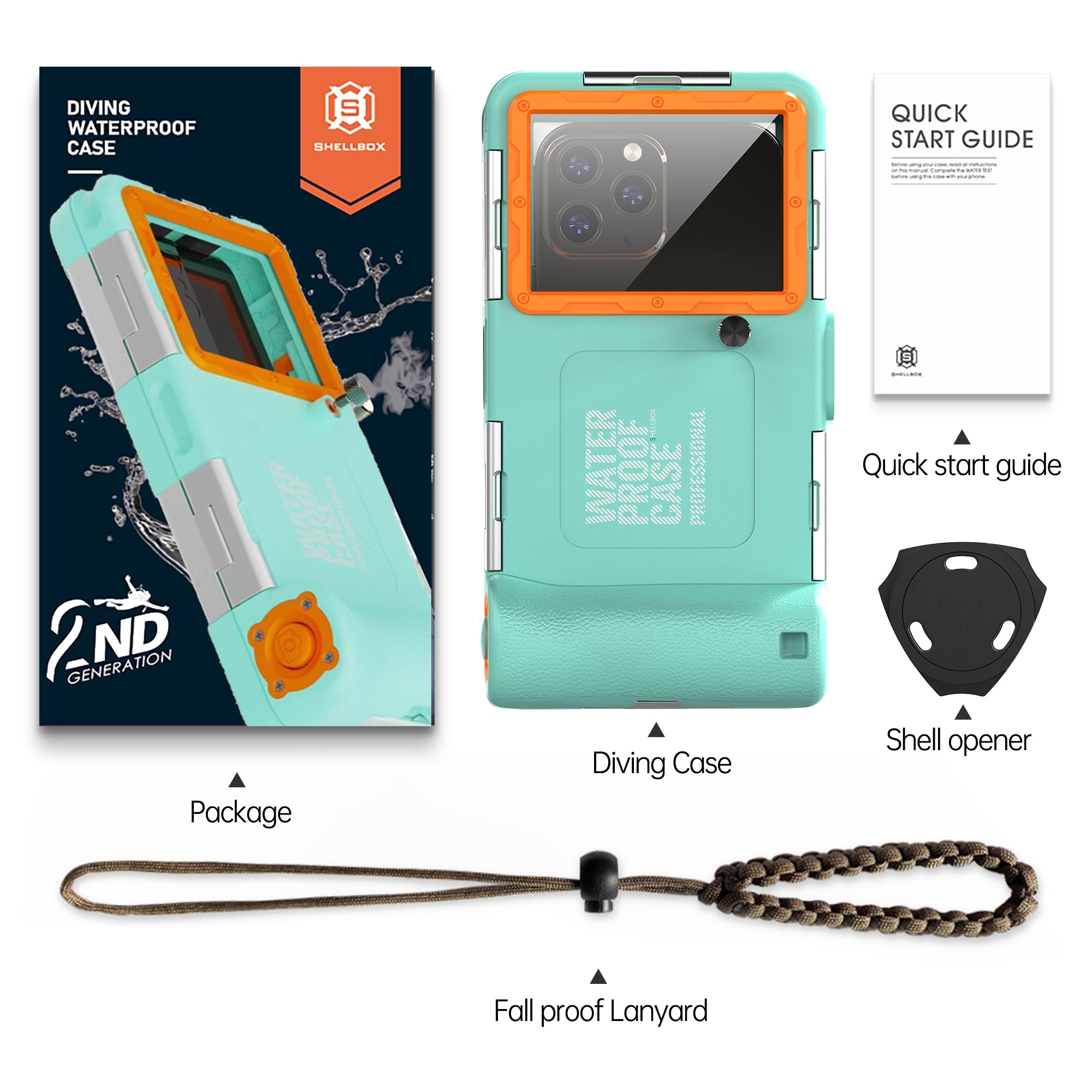 Samsung Galaxy S21 Plus Case Waterproof Diving 50ft Brick Stand V2.0