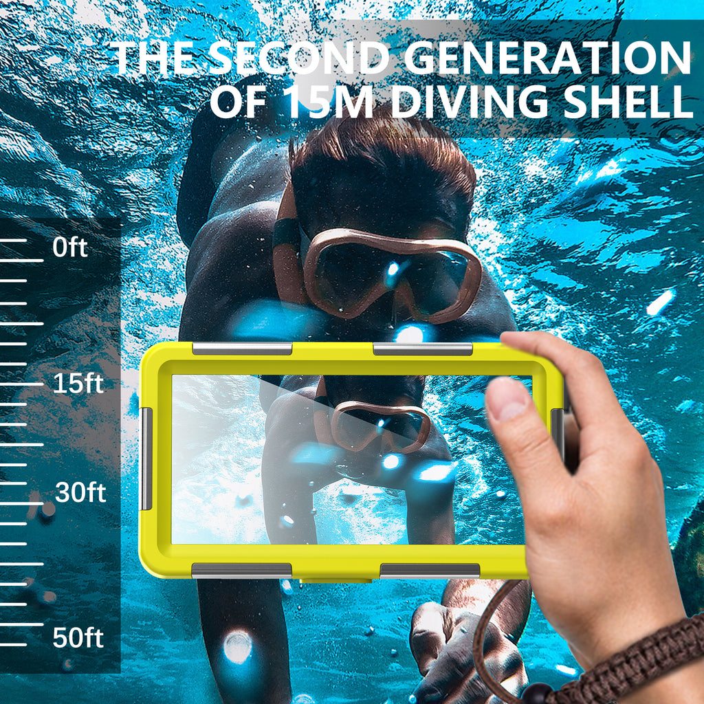 Samsung Galaxy A35 Case Waterproof Diving 50ft Brick Stand V2.0