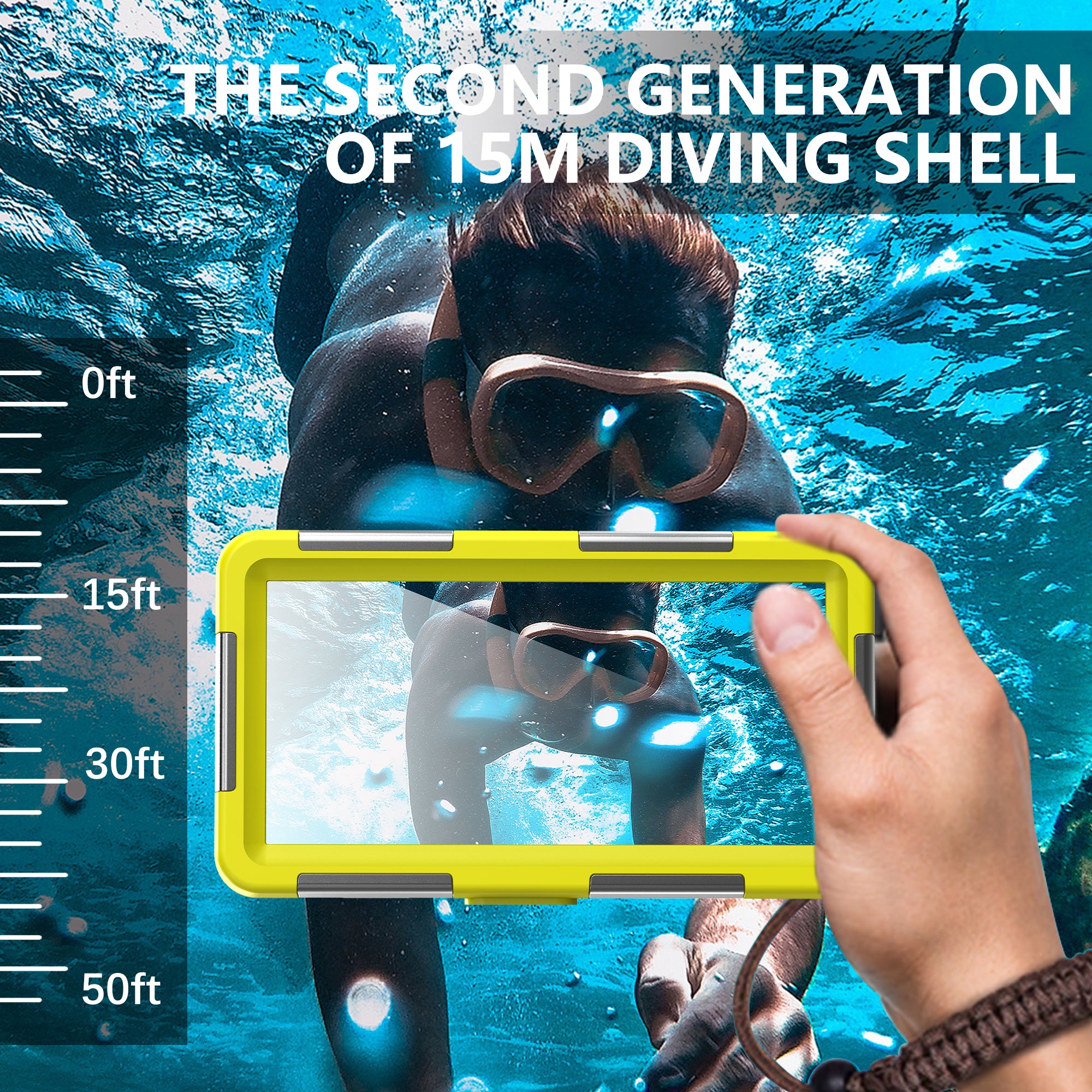 Samsung Galaxy A55 Case Waterproof Diving 50ft Brick Stand V2.0