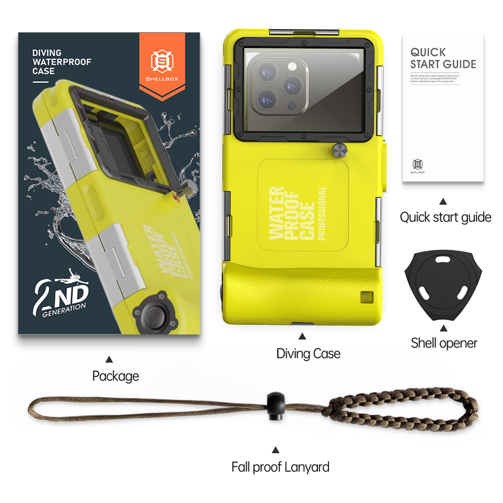 Samsung Galaxy A55 Case Waterproof Diving 50ft Brick Stand V2.0