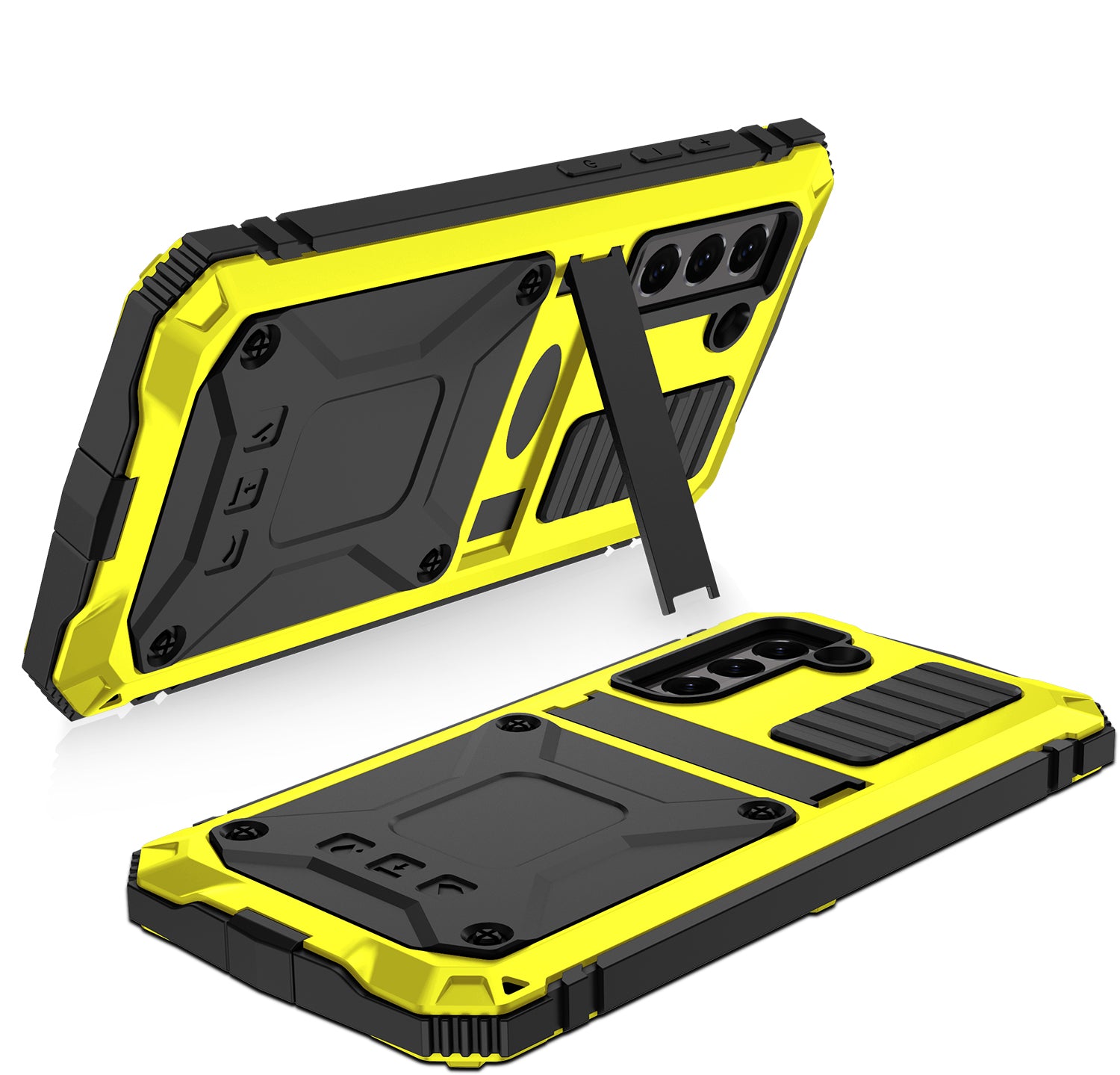 Samsung Galaxy S21 FE Case Metal Stand 3-Defenses V1.0