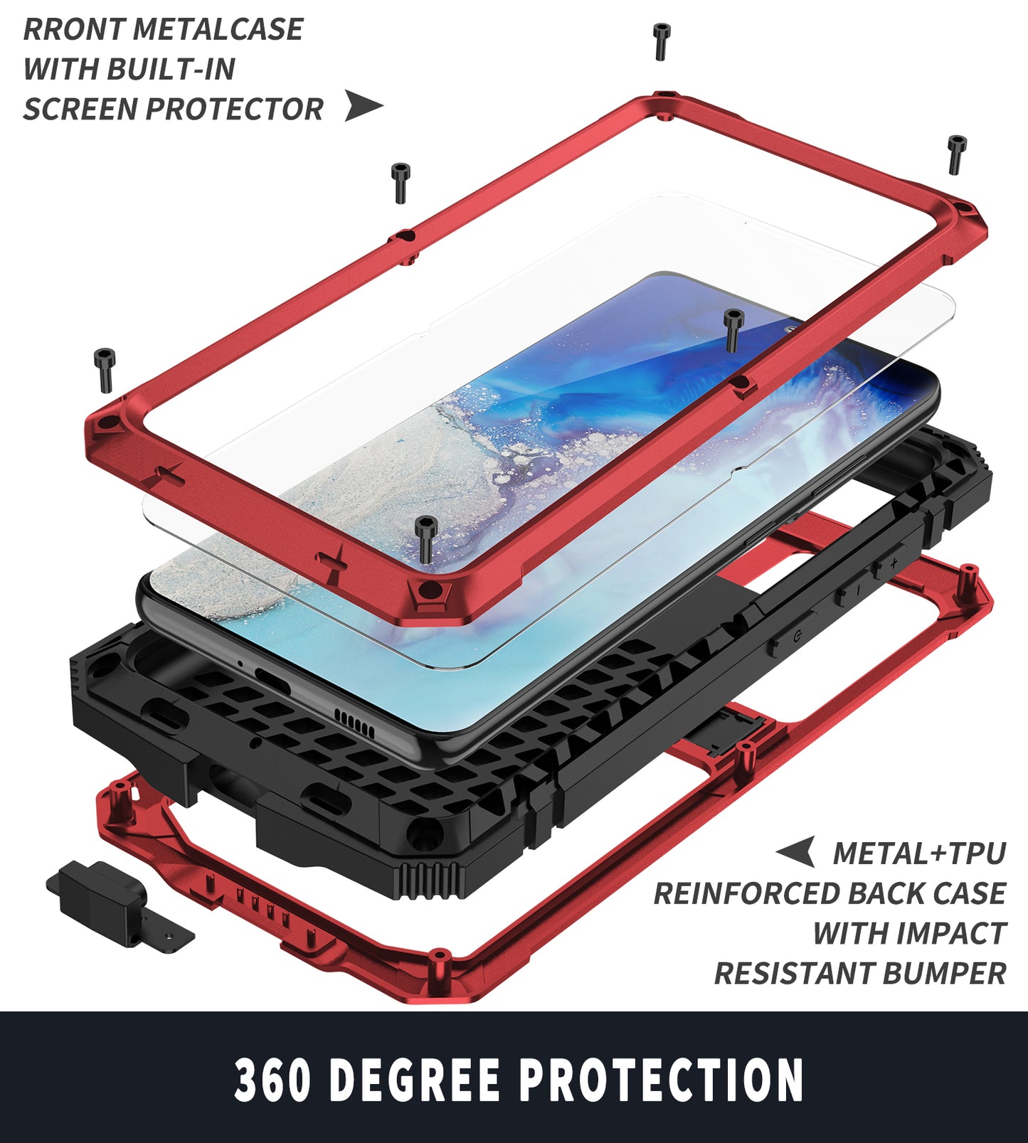 Samsung Galaxy S21 Ultra Case Metal Stand 3-Defenses V1.0