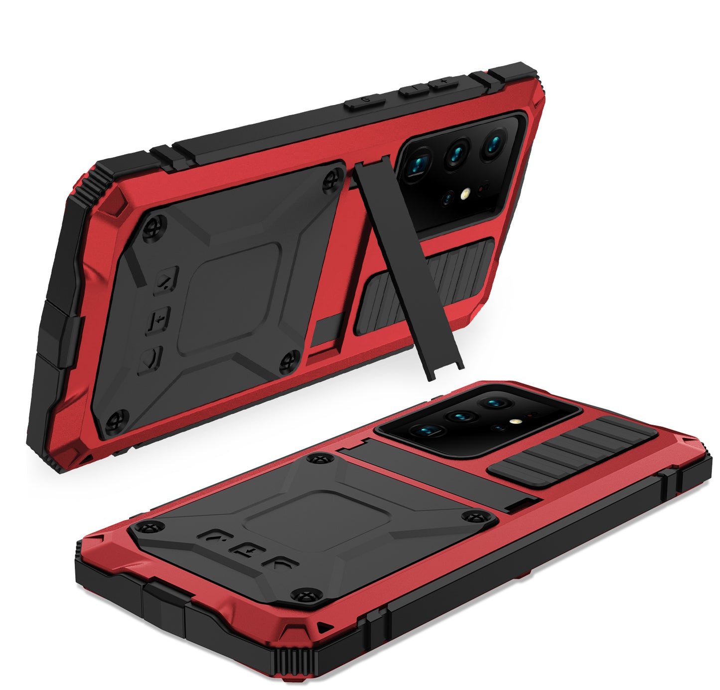 Samsung Galaxy S21 Ultra Case Metal Stand 3-Defenses V1.0