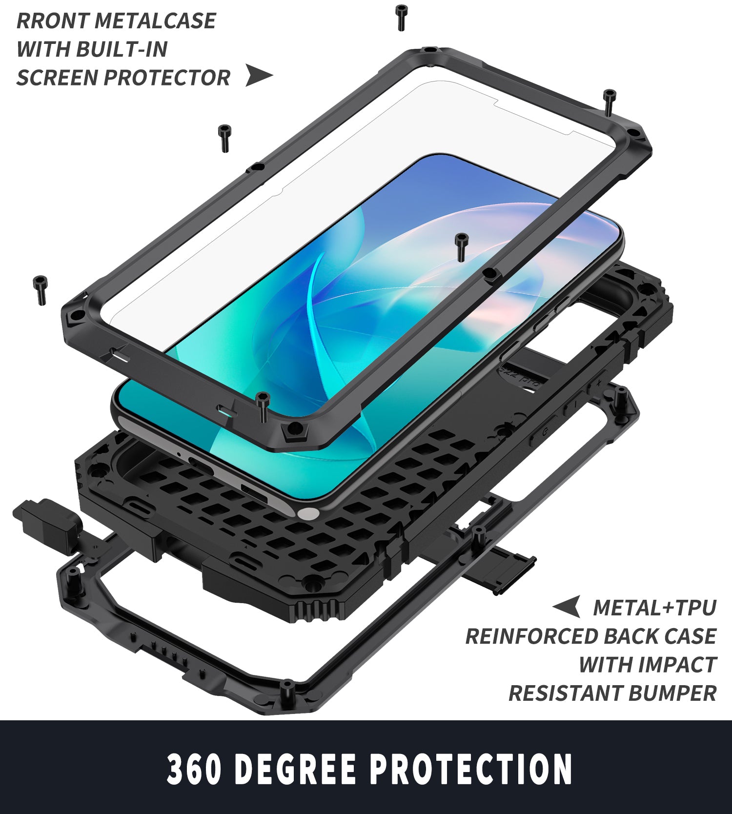 Samsung Galaxy S23 Case Metal Stand 3-Defenses V1.0