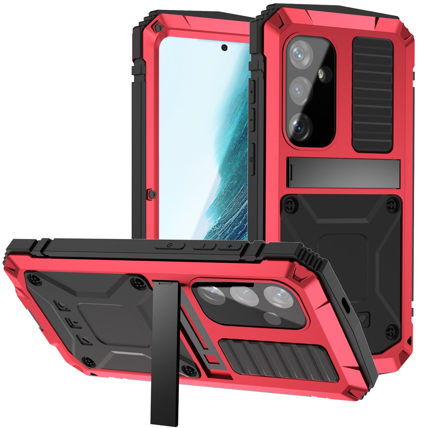 Samsung Galaxy S24 Plus Case Metal Stand 3-Defenses V1.0