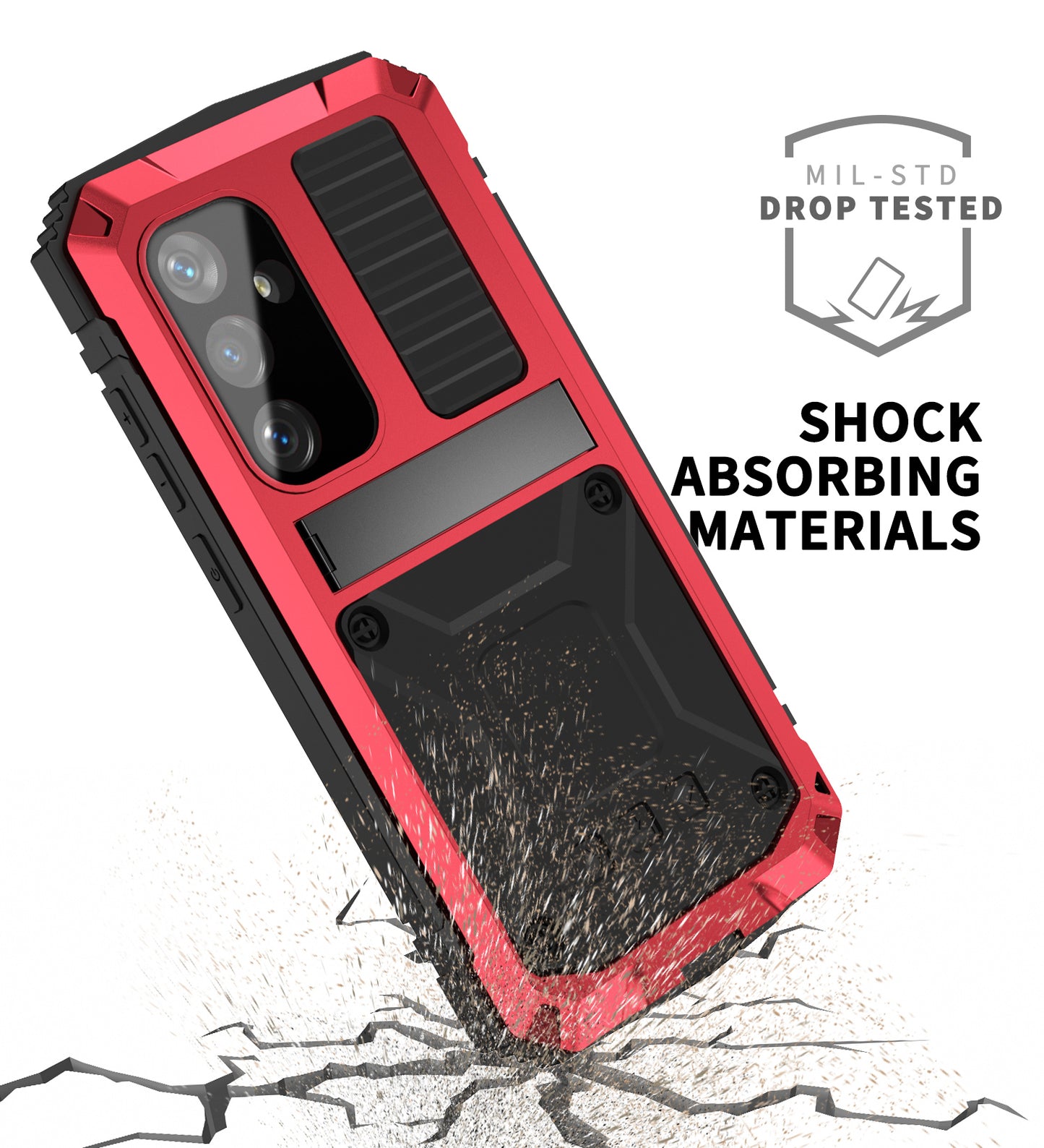 Samsung Galaxy S24 Plus Case Metal Stand 3-Defenses V1.0