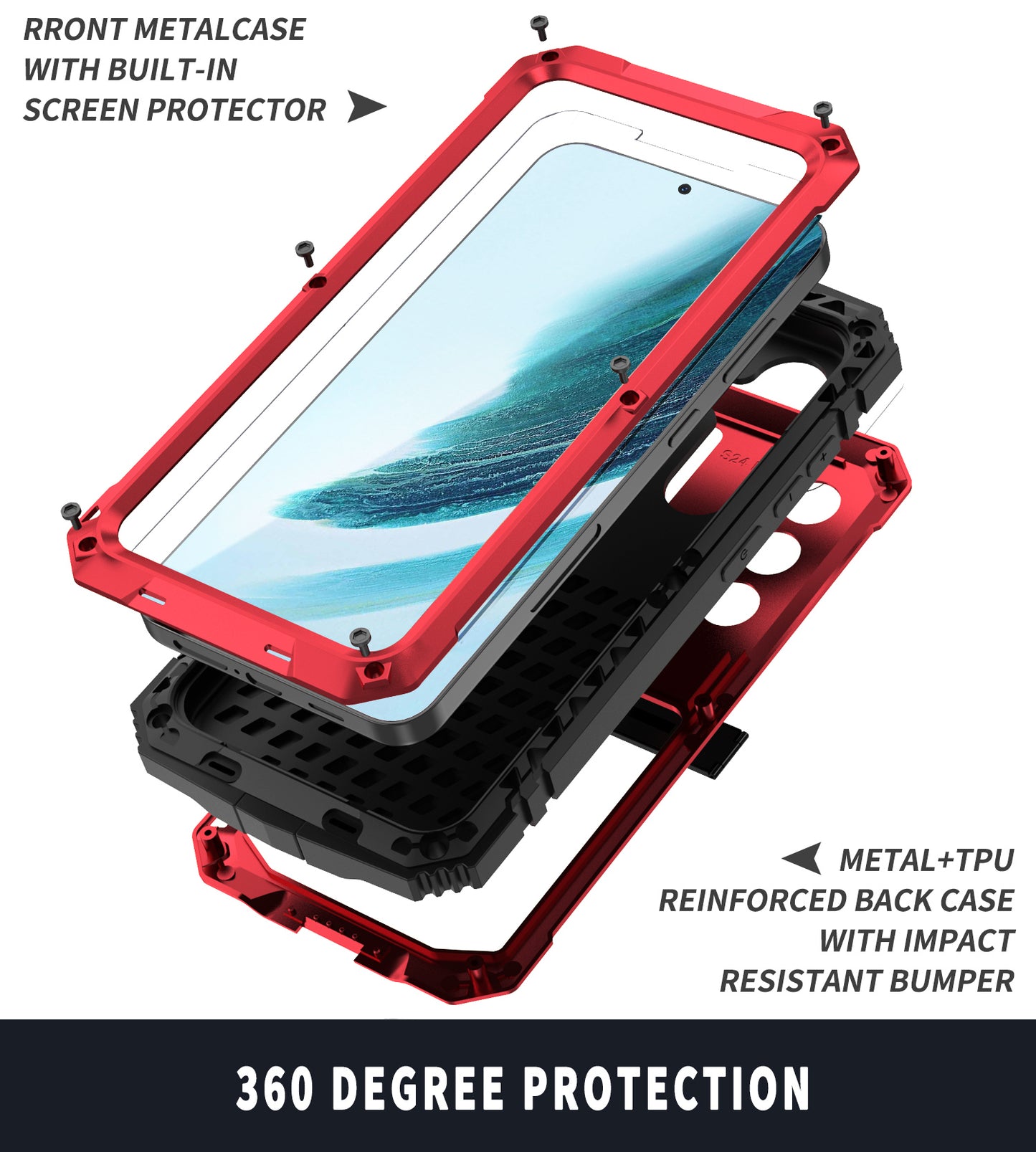 Samsung Galaxy S24 Plus Case Metal Stand 3-Defenses V1.0