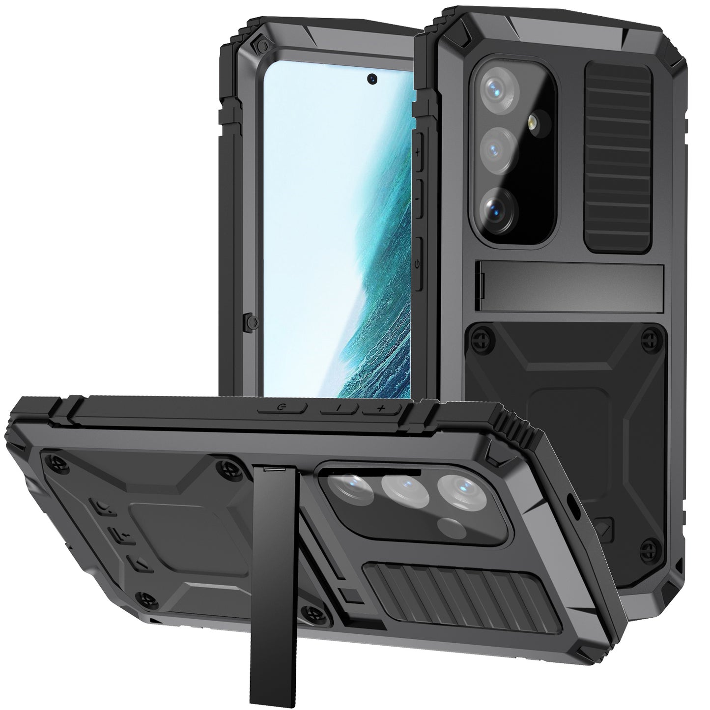 Samsung Galaxy S24 Plus Case Metal Stand 3-Defenses V1.0