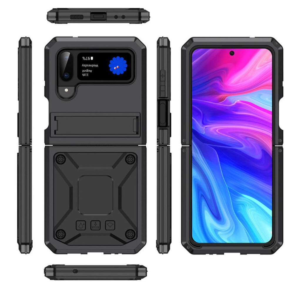 Samsung Galaxy Z Flip4 Case Metal Stand 3-Defenses V1.0