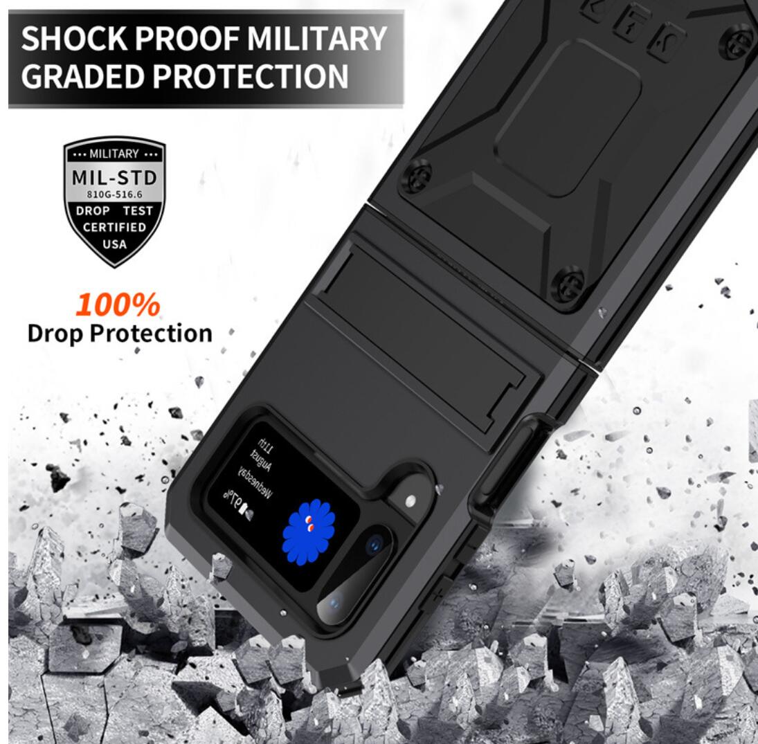 Samsung Galaxy Z Flip4 Case Metal Stand 3-Defenses V1.0