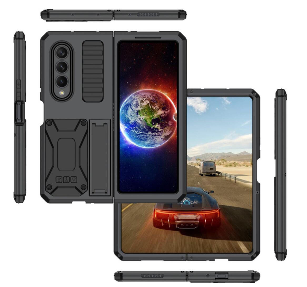Samsung Galaxy Z Fold4 Case Metal Stand 3-Defenses V1.0
