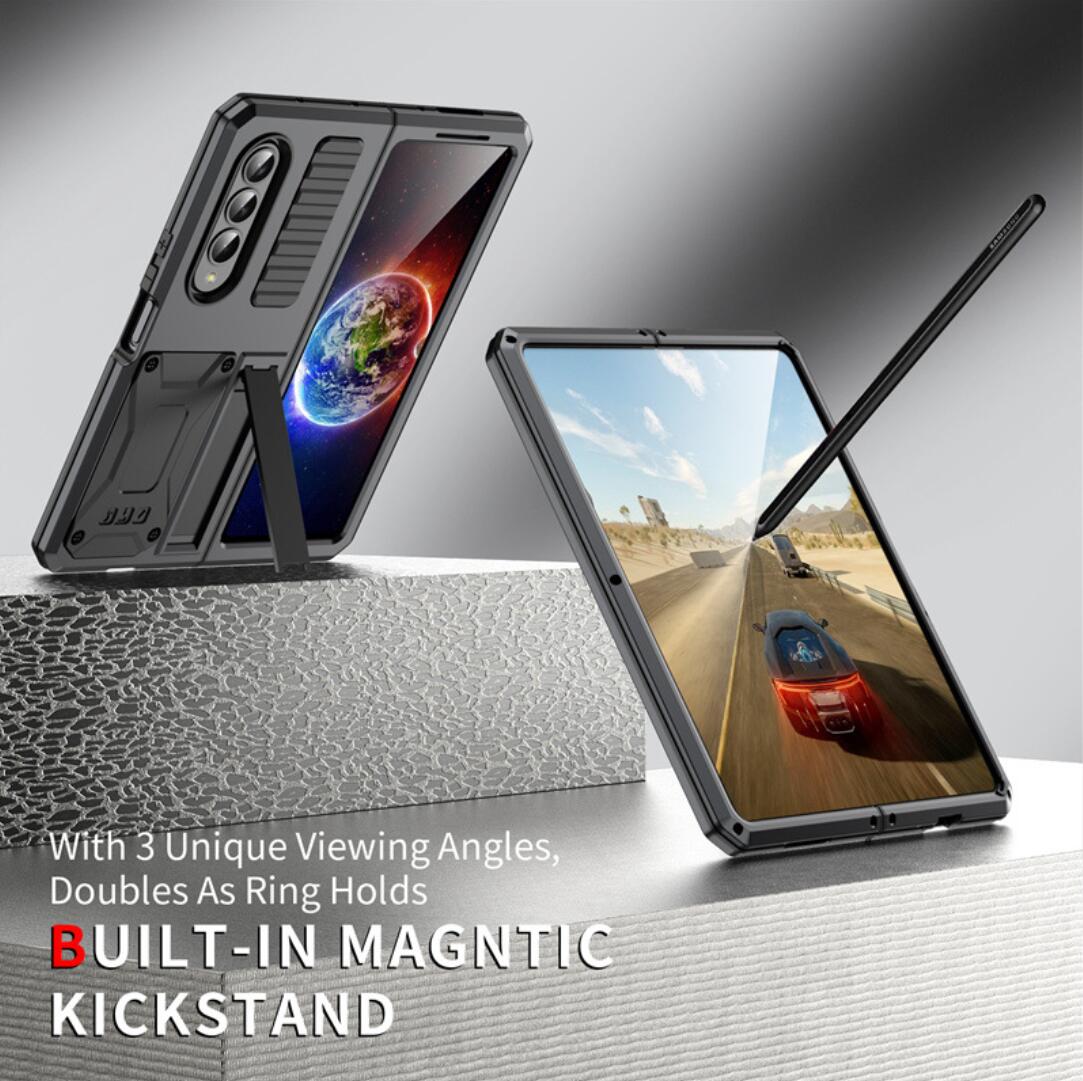 Samsung Galaxy Z Fold4 Case Metal Stand 3-Defenses V1.0