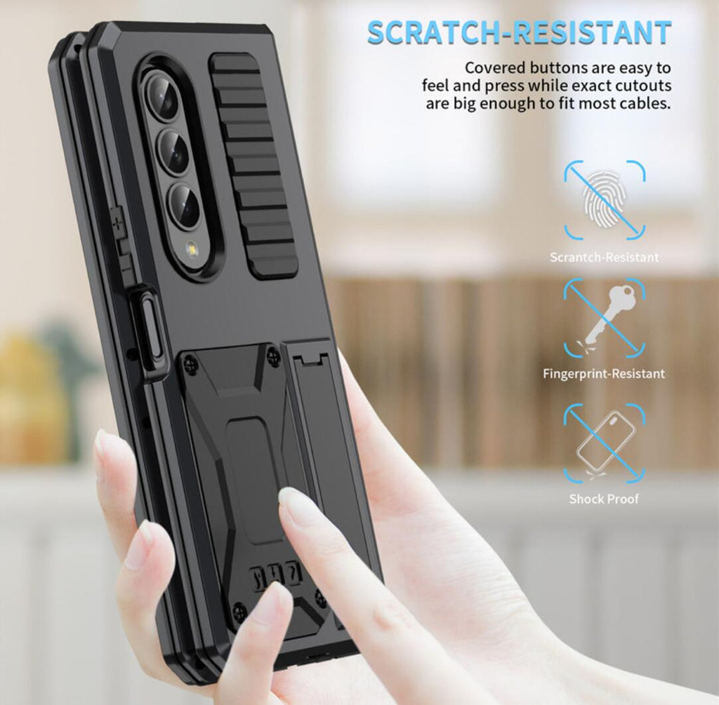 Samsung Galaxy Z Fold4 Case Metal Stand 3-Defenses V1.0