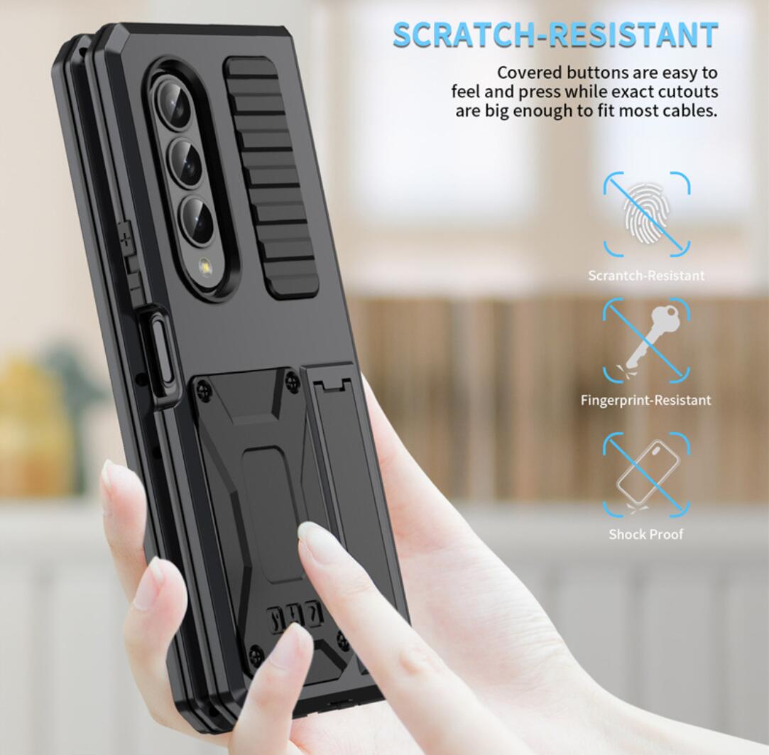 Samsung Galaxy Z Fold4 Case Metal Stand 3-Defenses V1.0