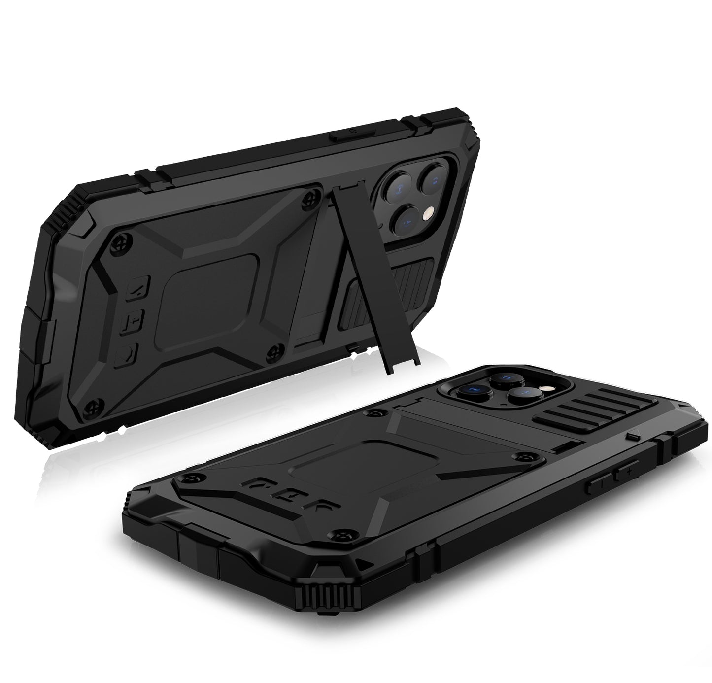 Apple iPhone 12 Case Metal Stand 3-Defenses V1.0