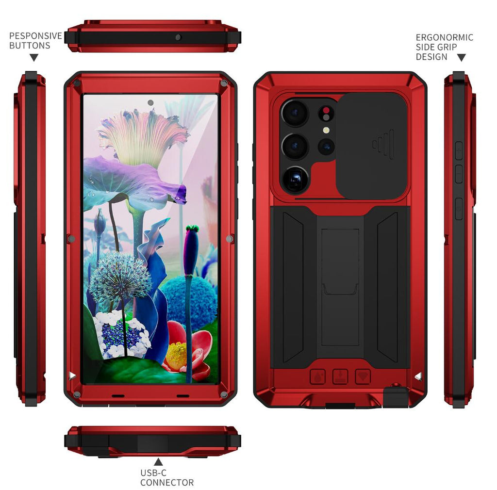 Samsung Galaxy S22 Ultra Case Metal Lens Protection 3-Defenses V2.0