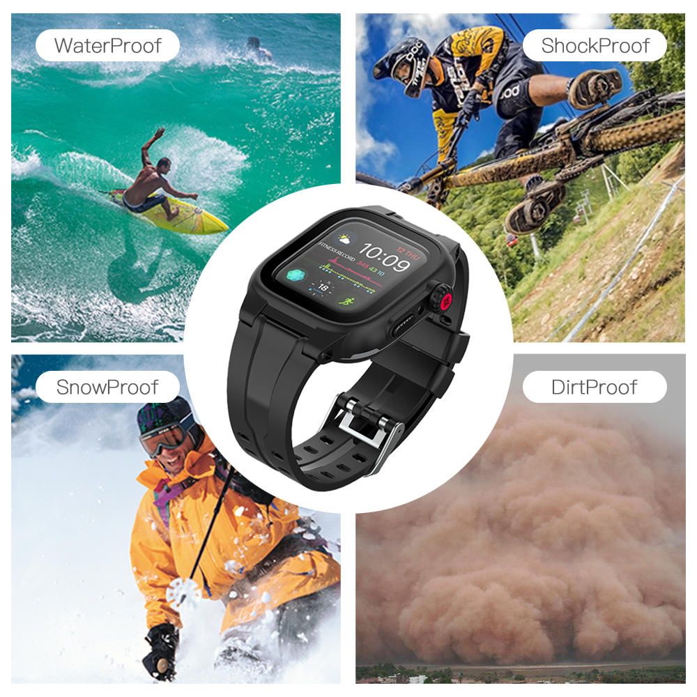 Apple Watch Series 4 44mm Case Waterproof Burst Slim Full Protection
