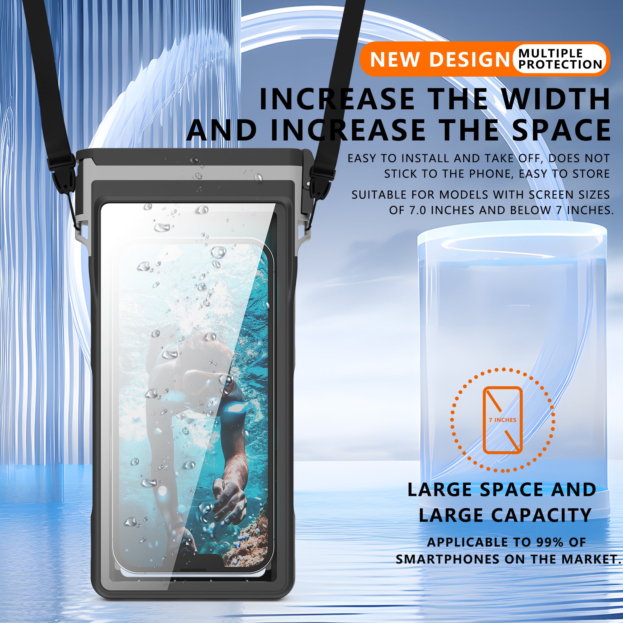 Apple iPhone 12 Mini Bag Waterproof Diving 50ft Box Slim V2.0