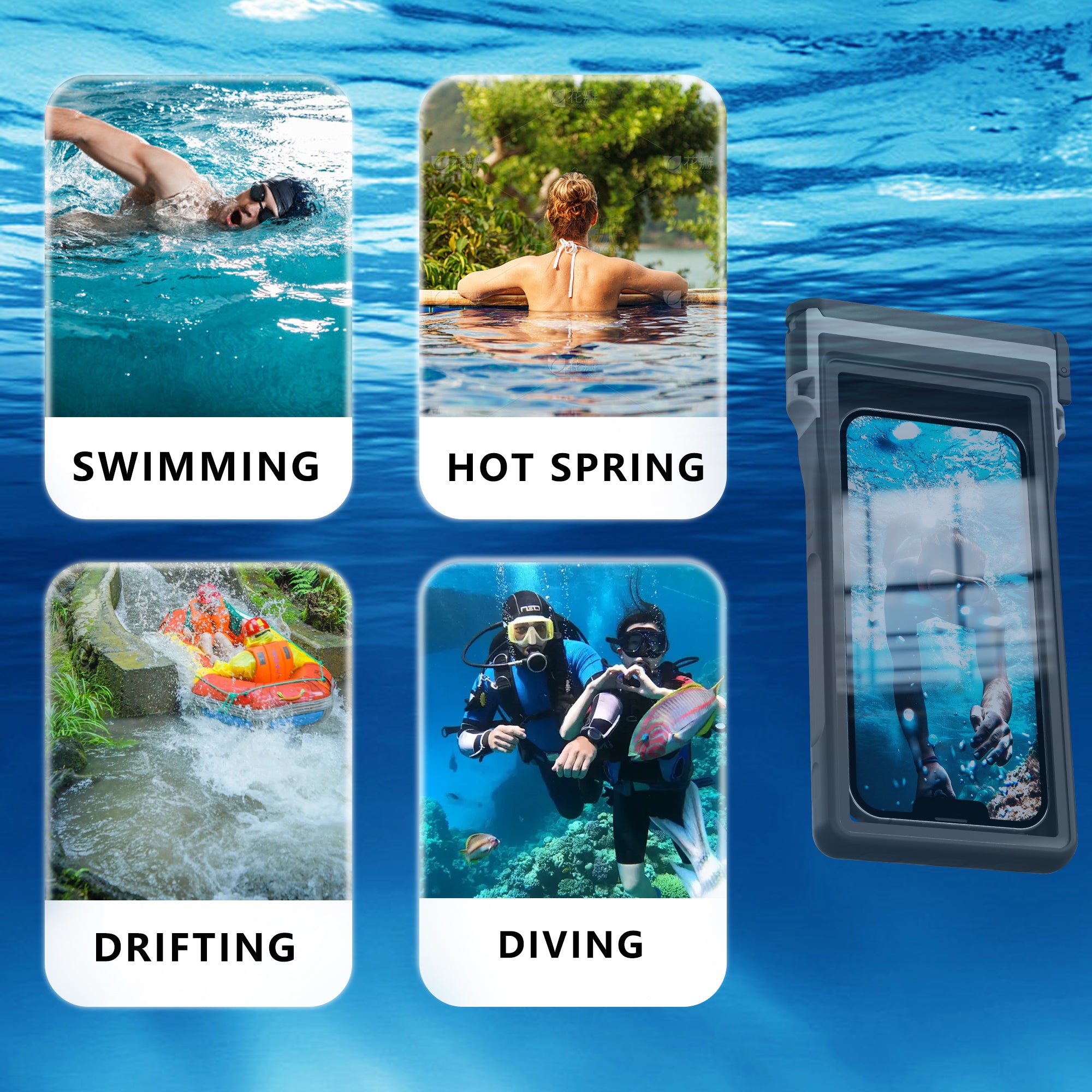 Apple iPhone 12 Mini Bag Waterproof Diving 50ft Box Slim V2.0