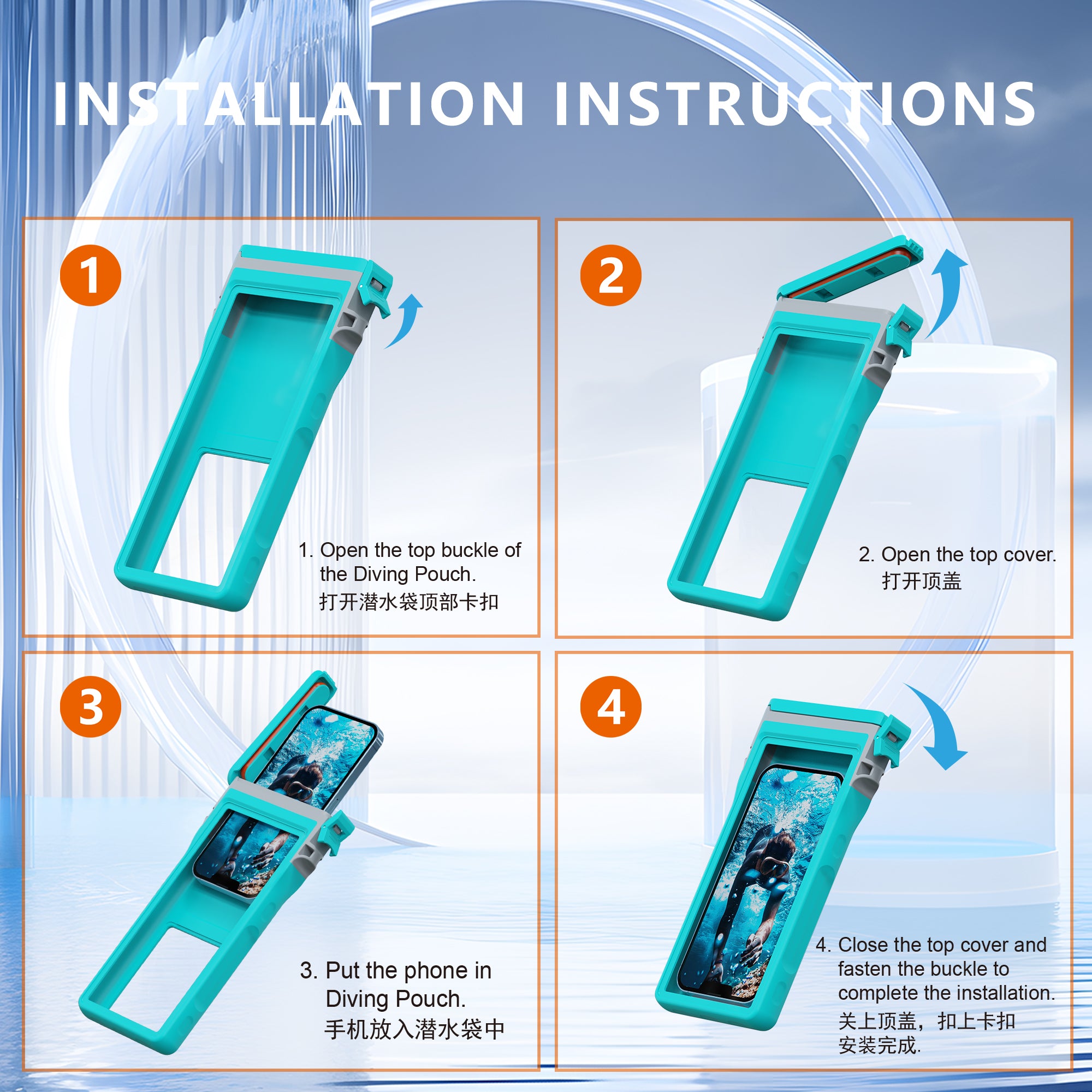 Apple iPhone 11 Pro Bag Waterproof Diving 50ft Box Slim V2.0