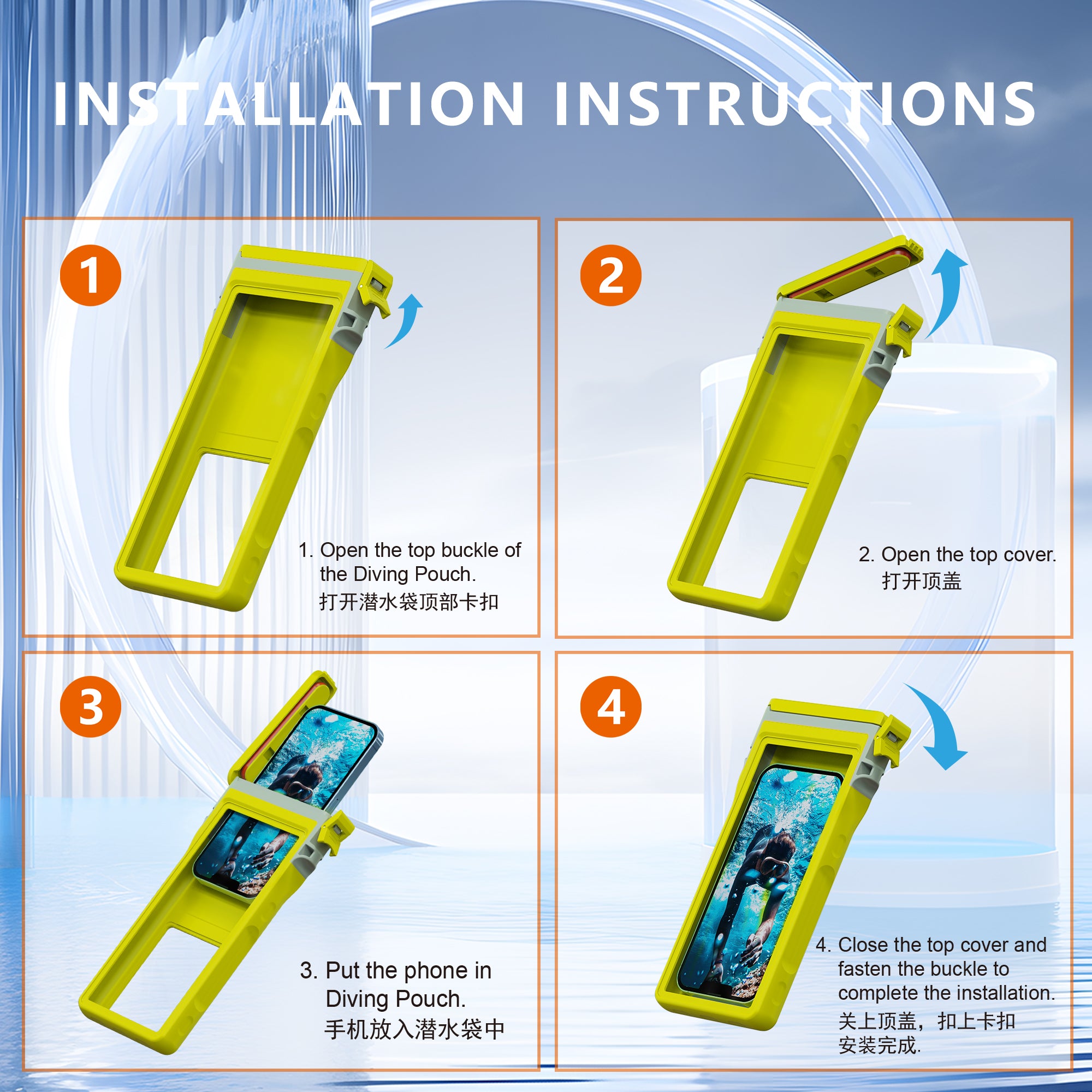 Apple iPhone 13 Mini Bag Waterproof Diving 50ft Box Slim V2.0