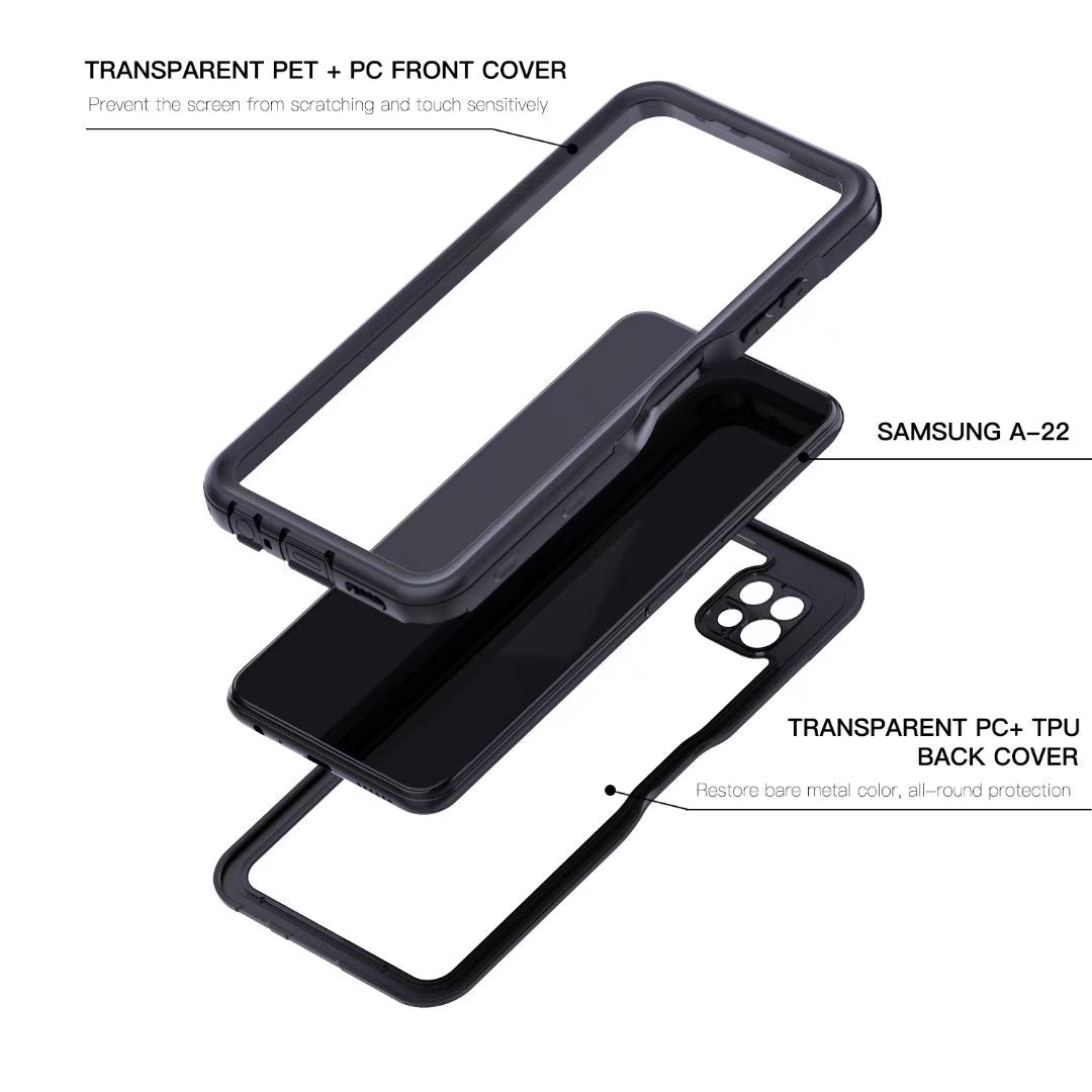 Samsung Galaxy A22/A22s Case Waterproof Burst Slim Full Protection
