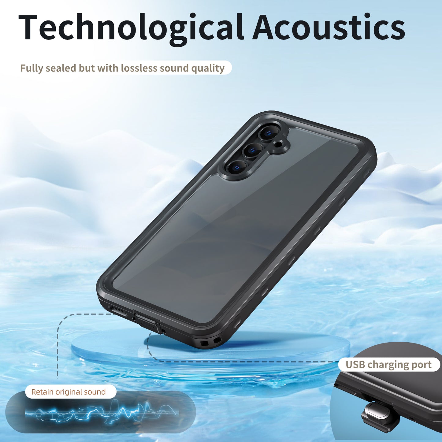 Samsung Galaxy A55 Case Waterproof Burst Slim Full Protection