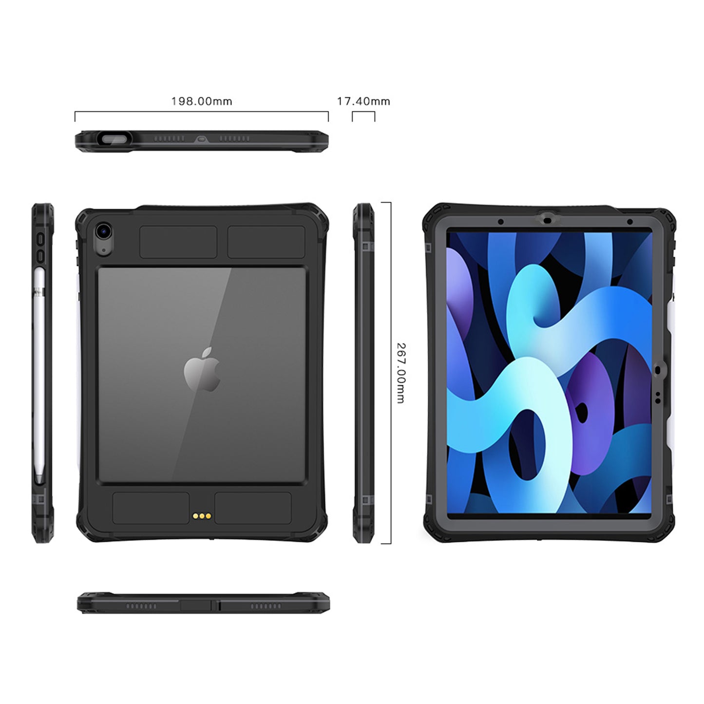 Apple iPad Air 6 11-inch Case Waterproof Burst Slim Full Protection