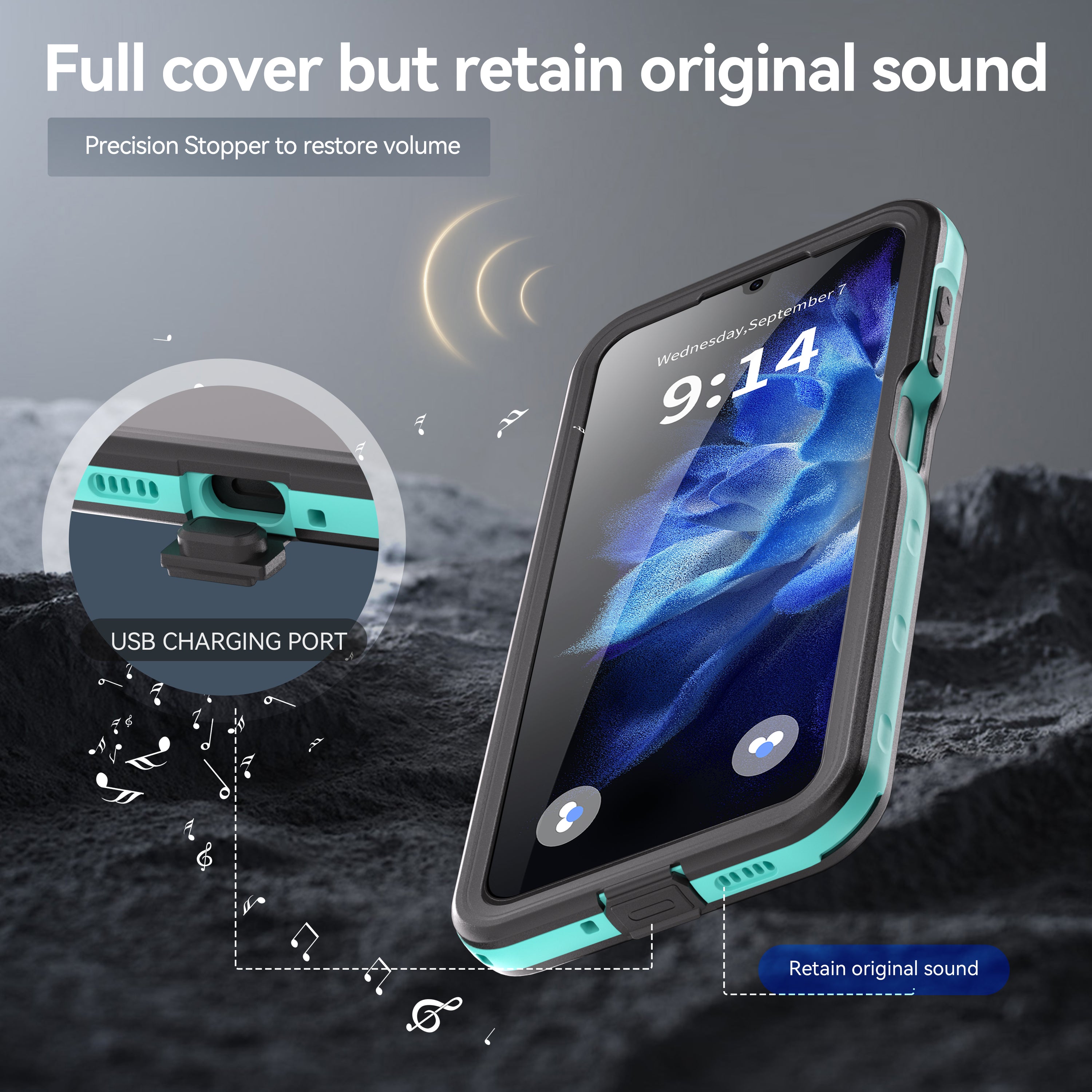 Samsung Galaxy A16 Case Waterproof Dot Clear Full Protection