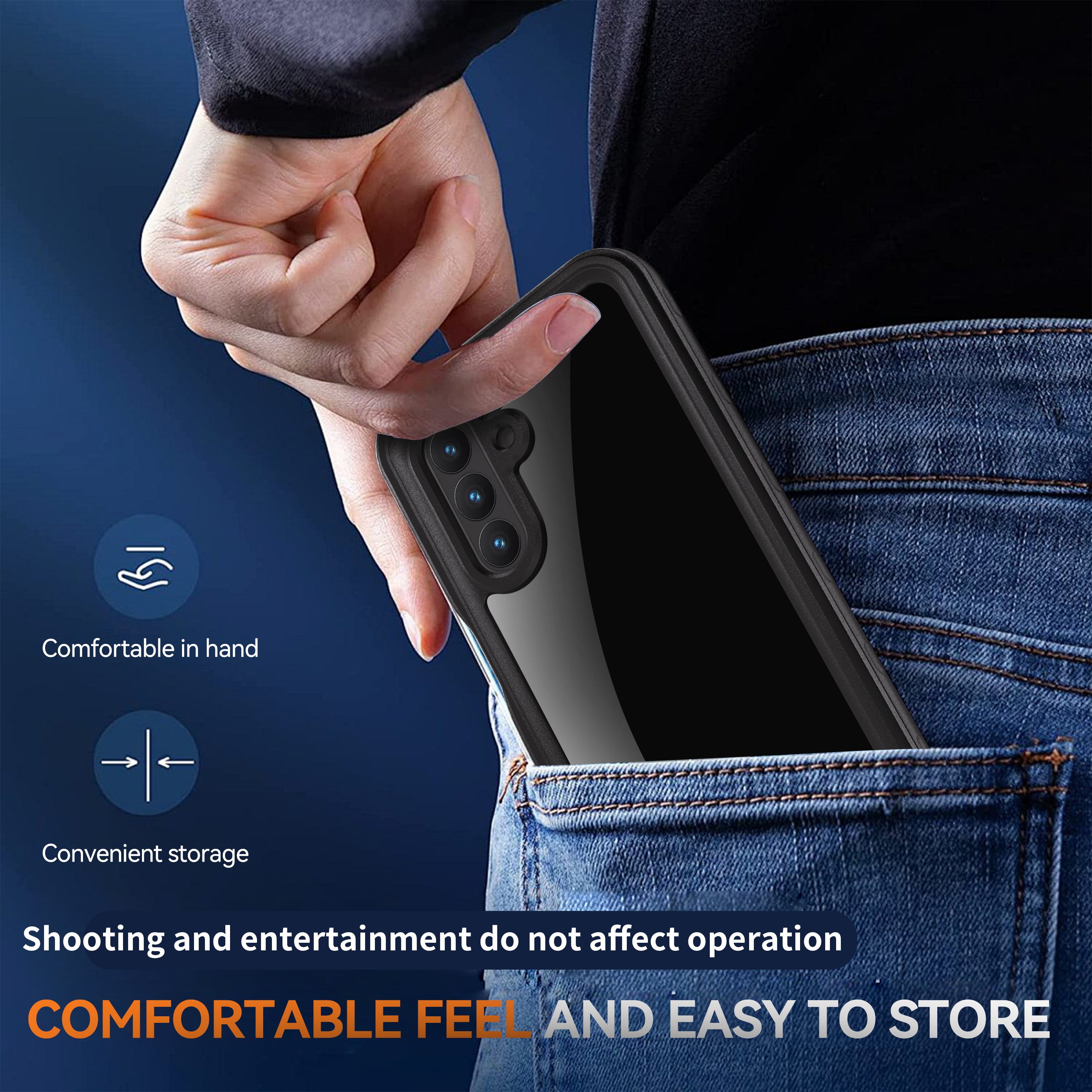 Samsung Galaxy A26 Case Waterproof Dot Clear Full Protection