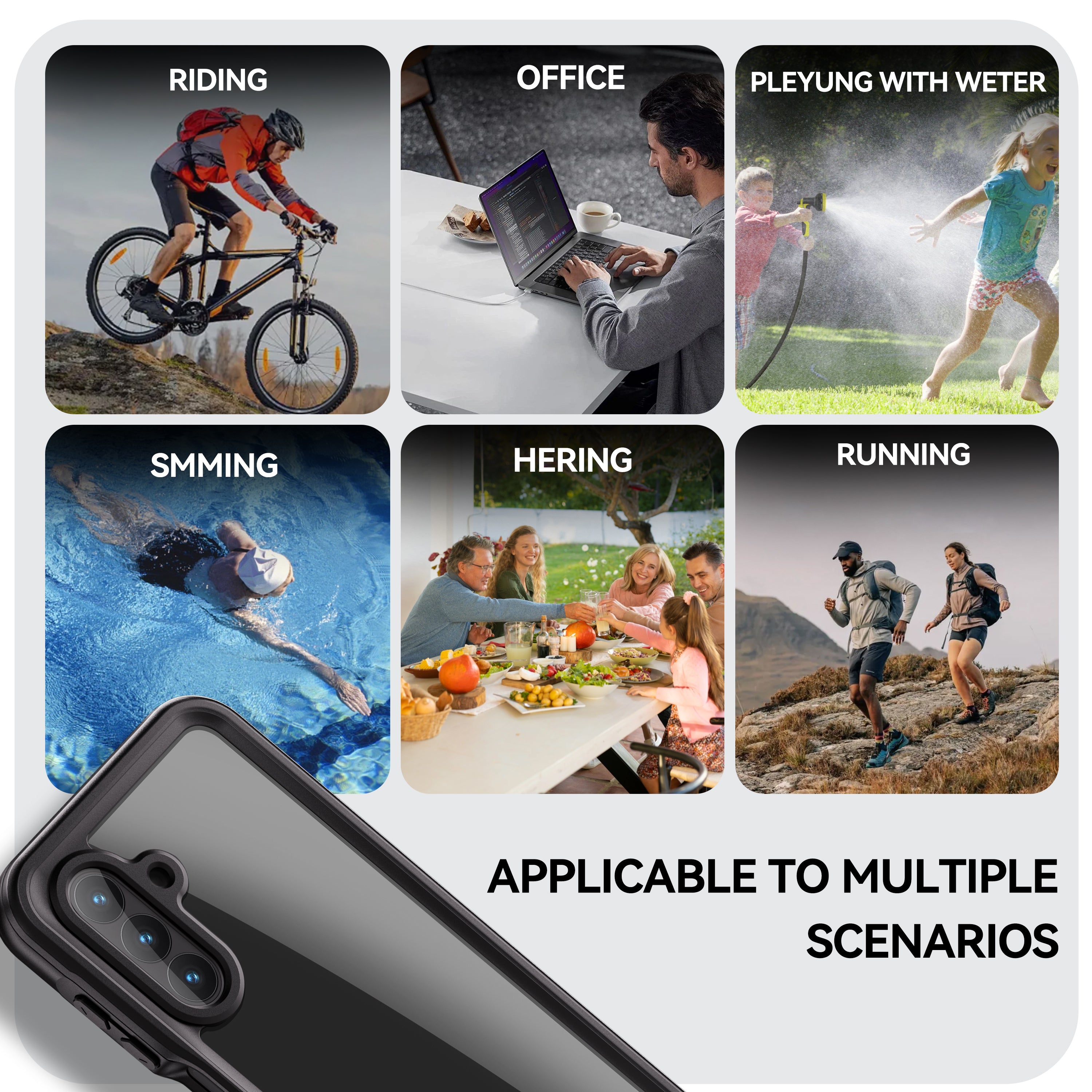 Samsung Galaxy A26 Case Waterproof Dot Clear Full Protection