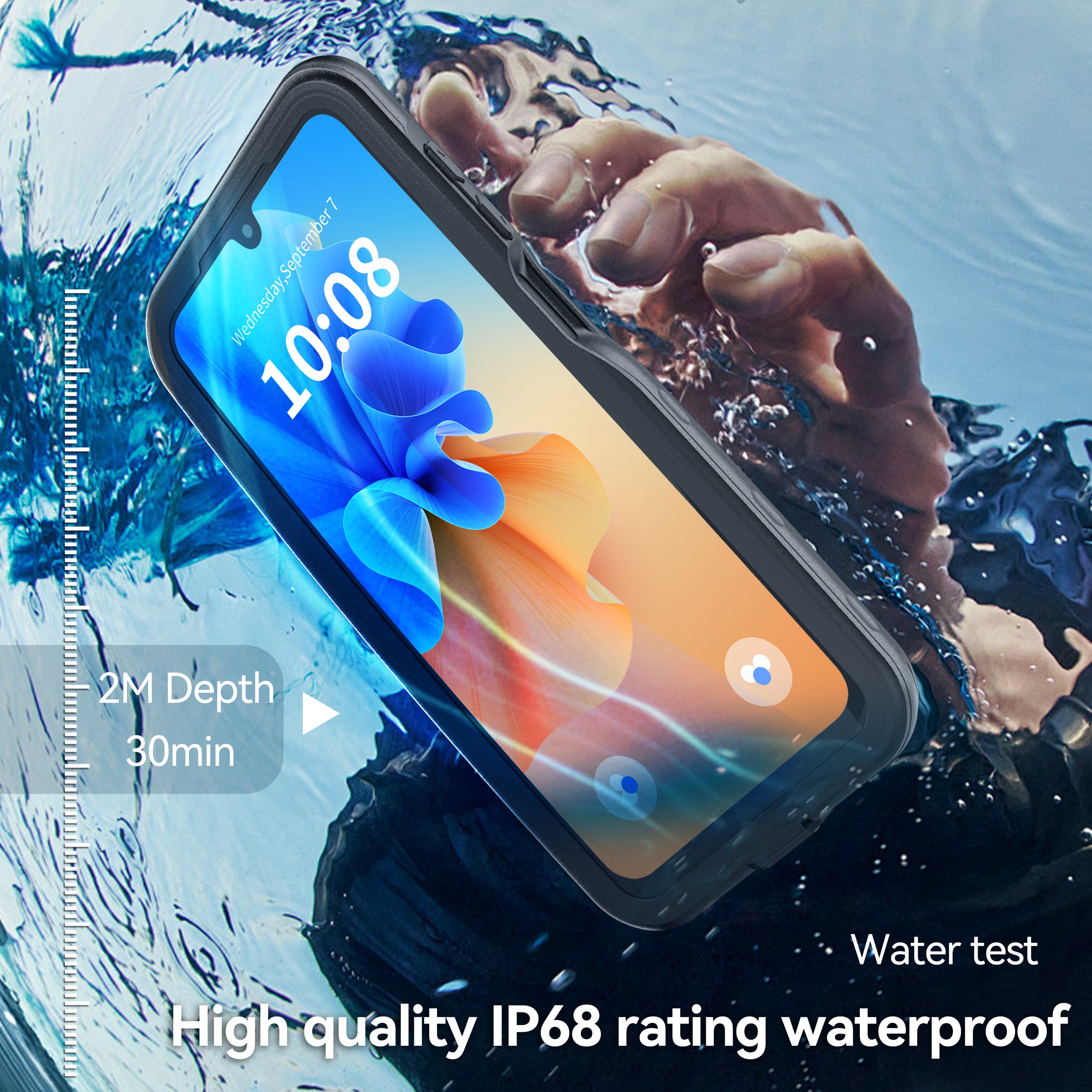 Samsung Galaxy A26 Case Waterproof Dot Clear Full Protection
