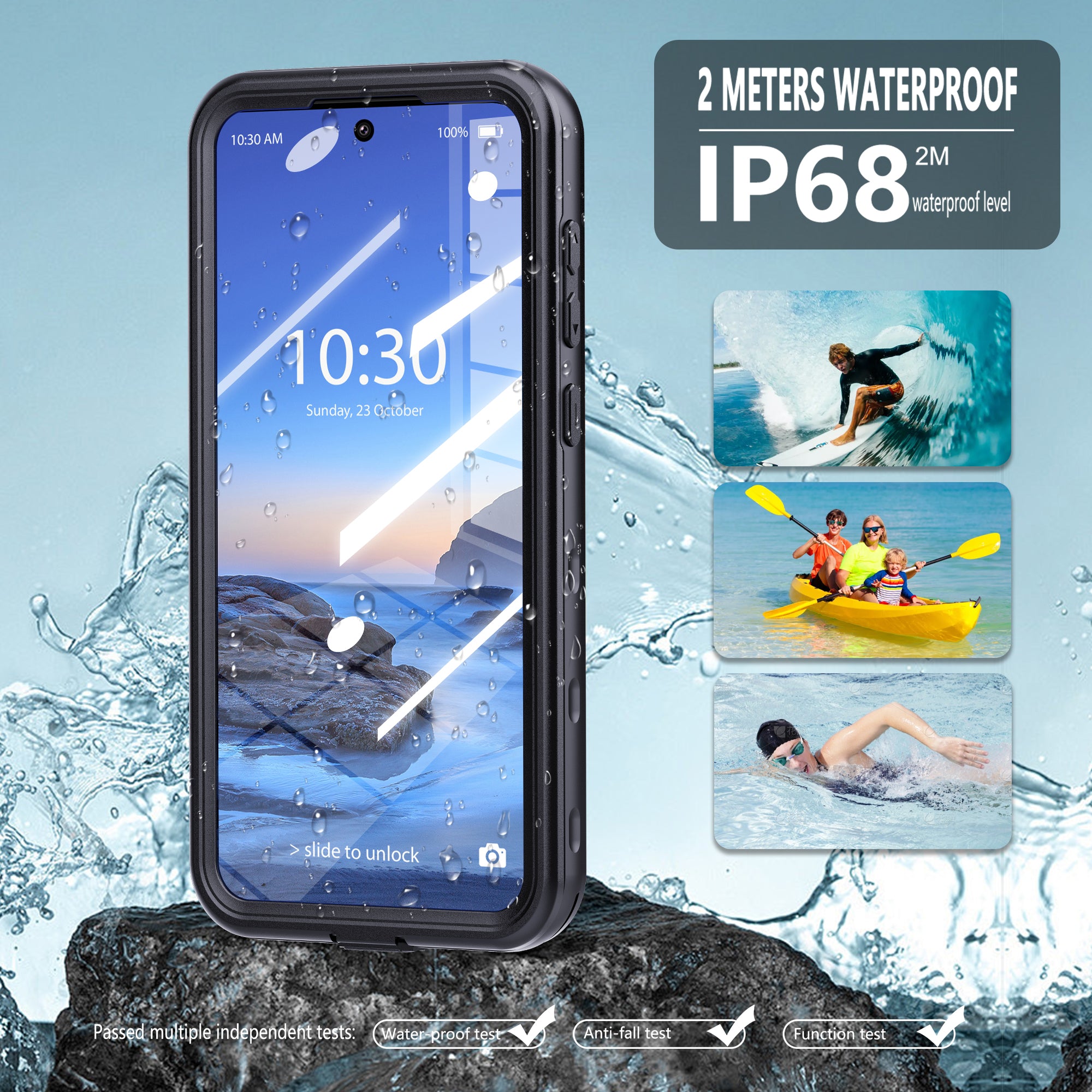 Samsung Galaxy A36 Case Waterproof Dot Clear Full Protection