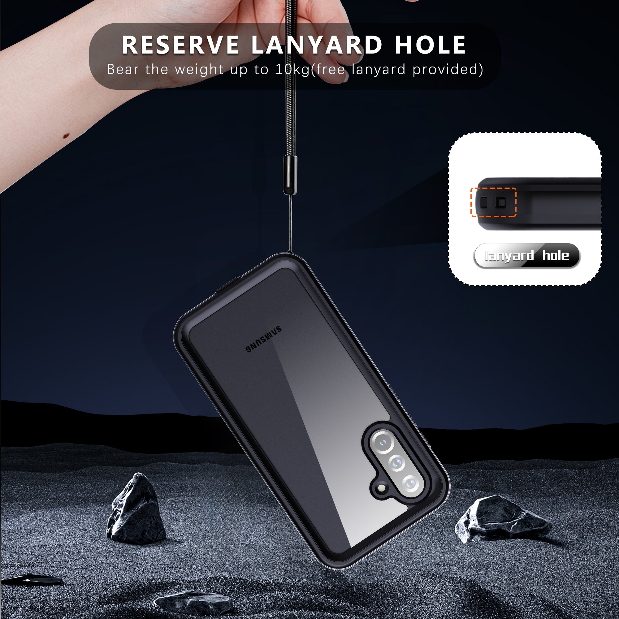 Samsung Galaxy A36 Case Waterproof Dot Clear Full Protection