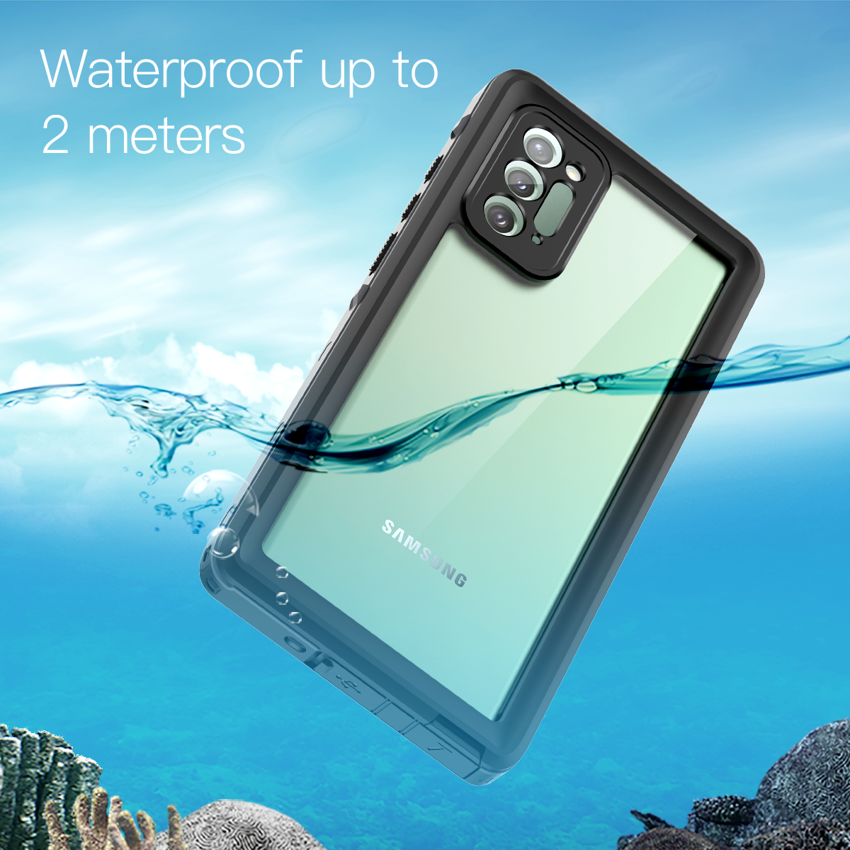 Samsung Galaxy Note20 Case Waterproof Dot Clear Full Protection