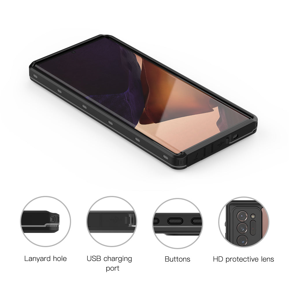 Samsung Galaxy Note20 Ultra Case Waterproof Dot Clear Full Protection