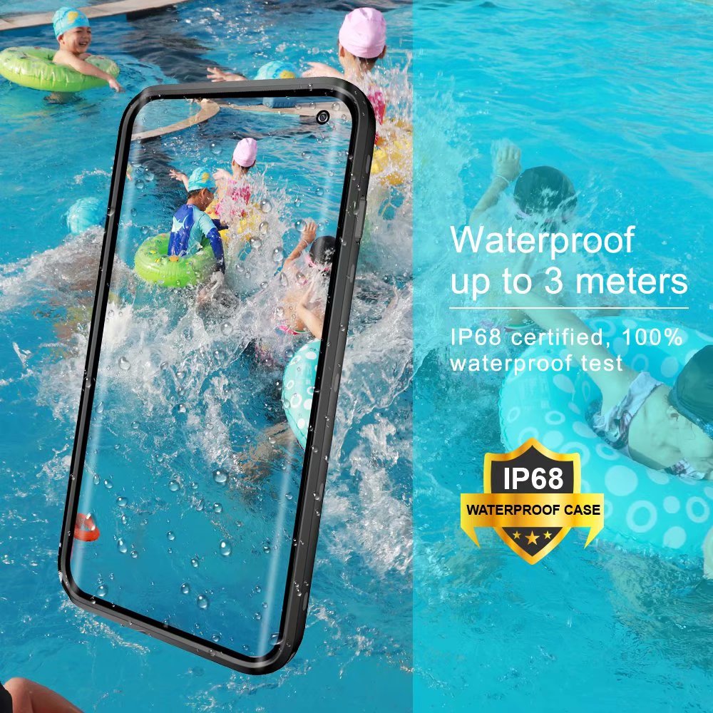 Samsung Galaxy S10 Case Waterproof Dot Clear Full Protection
