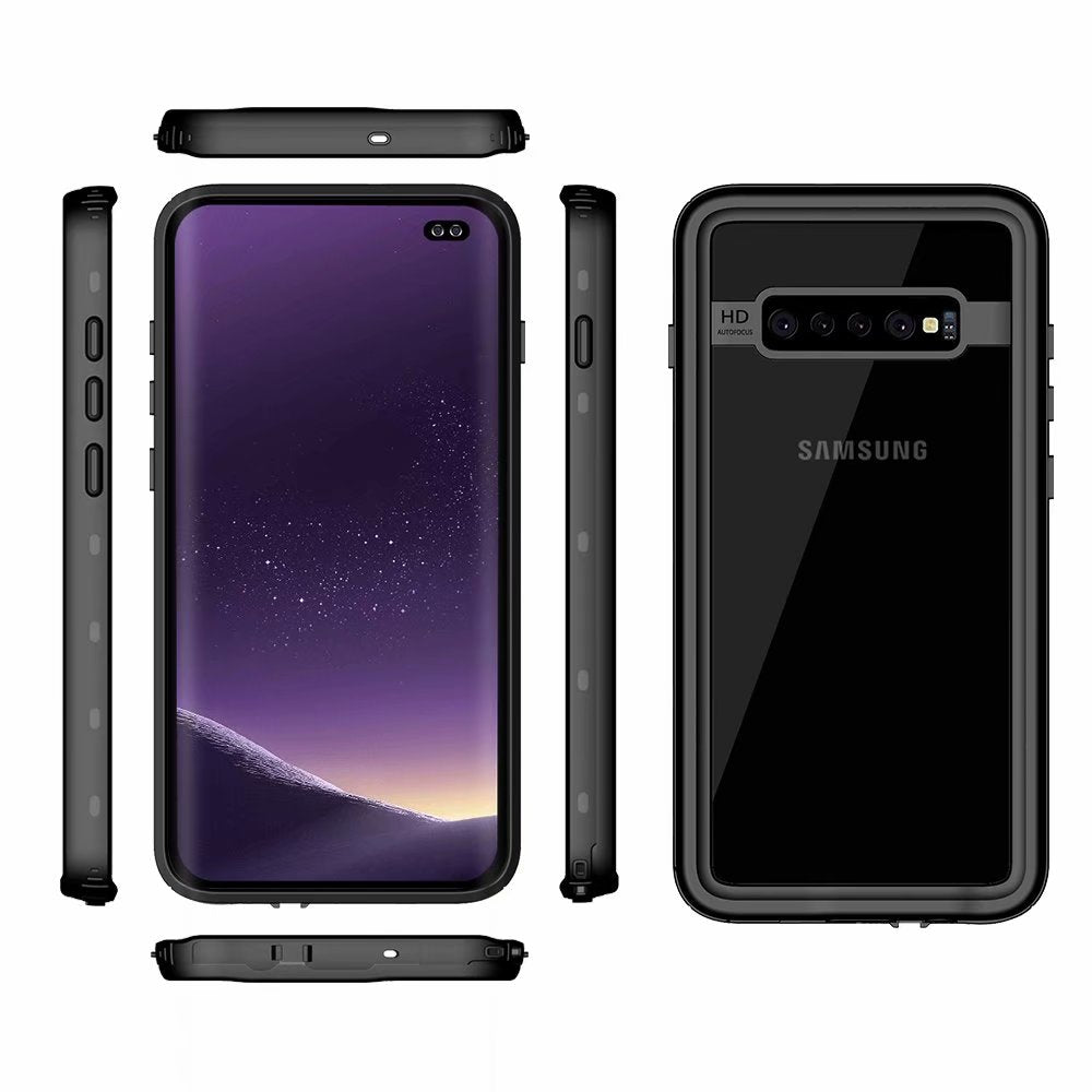 Samsung Galaxy S10 Plus Case Waterproof Dot Clear Full Protection