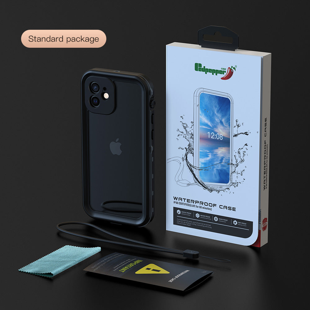 Apple iPhone 12 Case Waterproof Dot Clear Full Protection