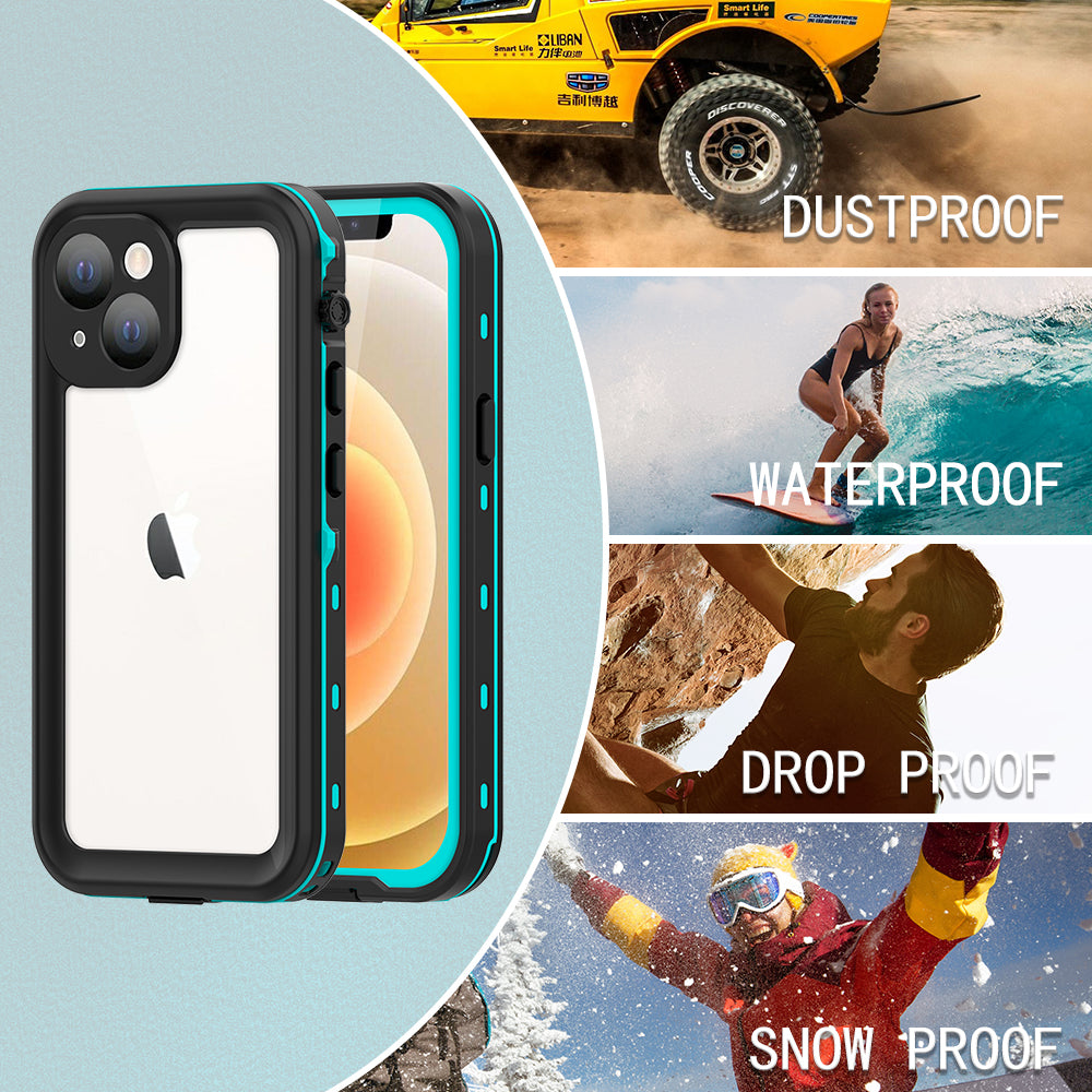 Apple iPhone 13 Mini Case Waterproof Dot Clear Full Protection