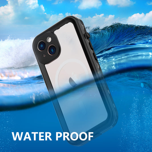 Apple iPhone 14 Case Waterproof Dot Clear Full Protection