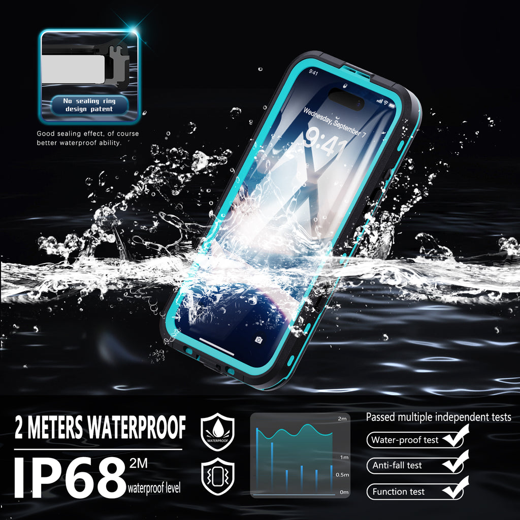 Apple iPhone 16 Plus Case Waterproof Dot Clear Full Protection