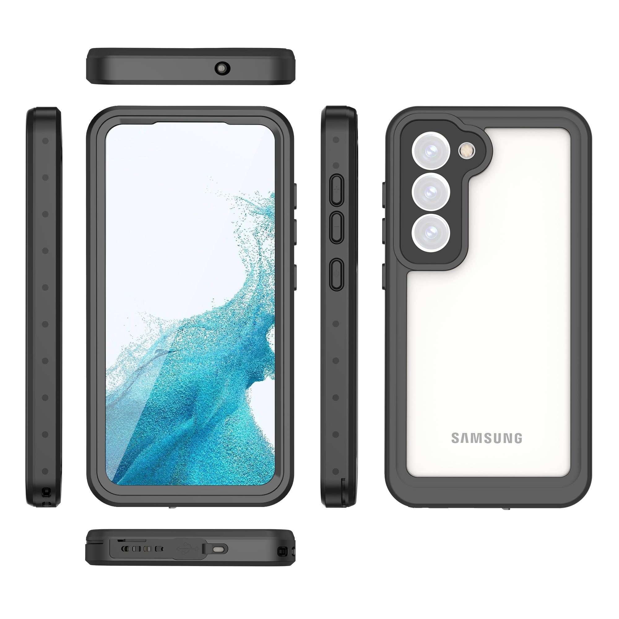 Samsung Galaxy S23 Case Waterproof Dot Box Submerged 6.6ft