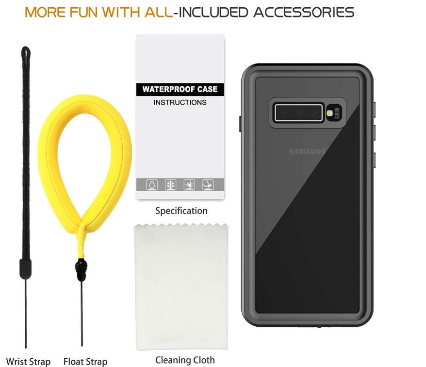 Samsung Galaxy S10 Case Waterproof Dot Box Submerged 6.6ft