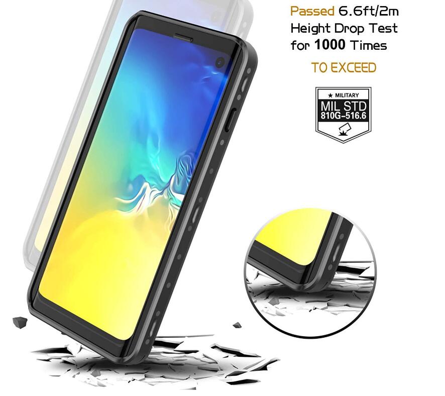 Samsung Galaxy S10 Case Waterproof Dot Box Submerged 6.6ft
